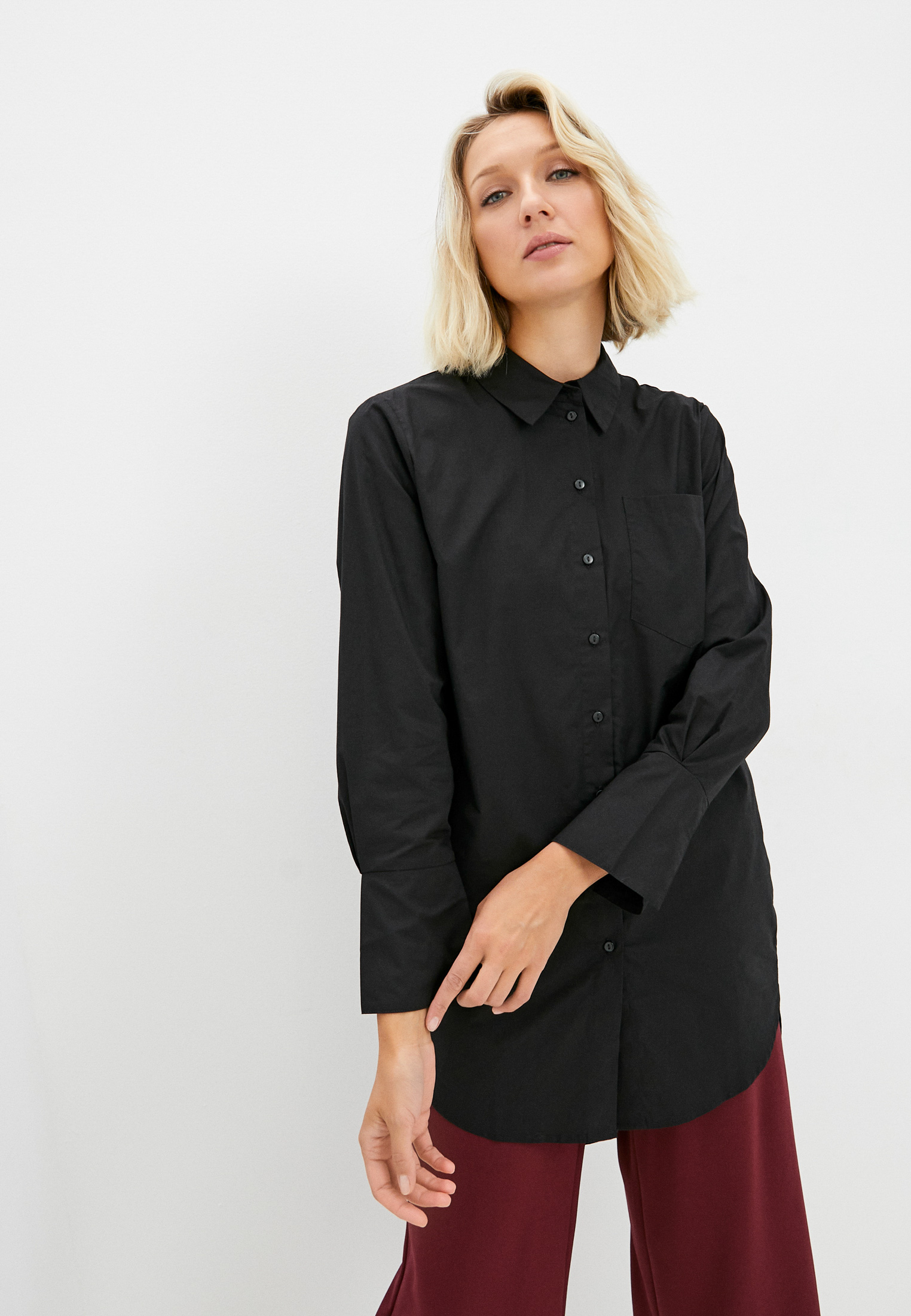 Рубашка JDY, цвет: черный, RTLAAO259101 — купить в интернет-магазине Lamoda