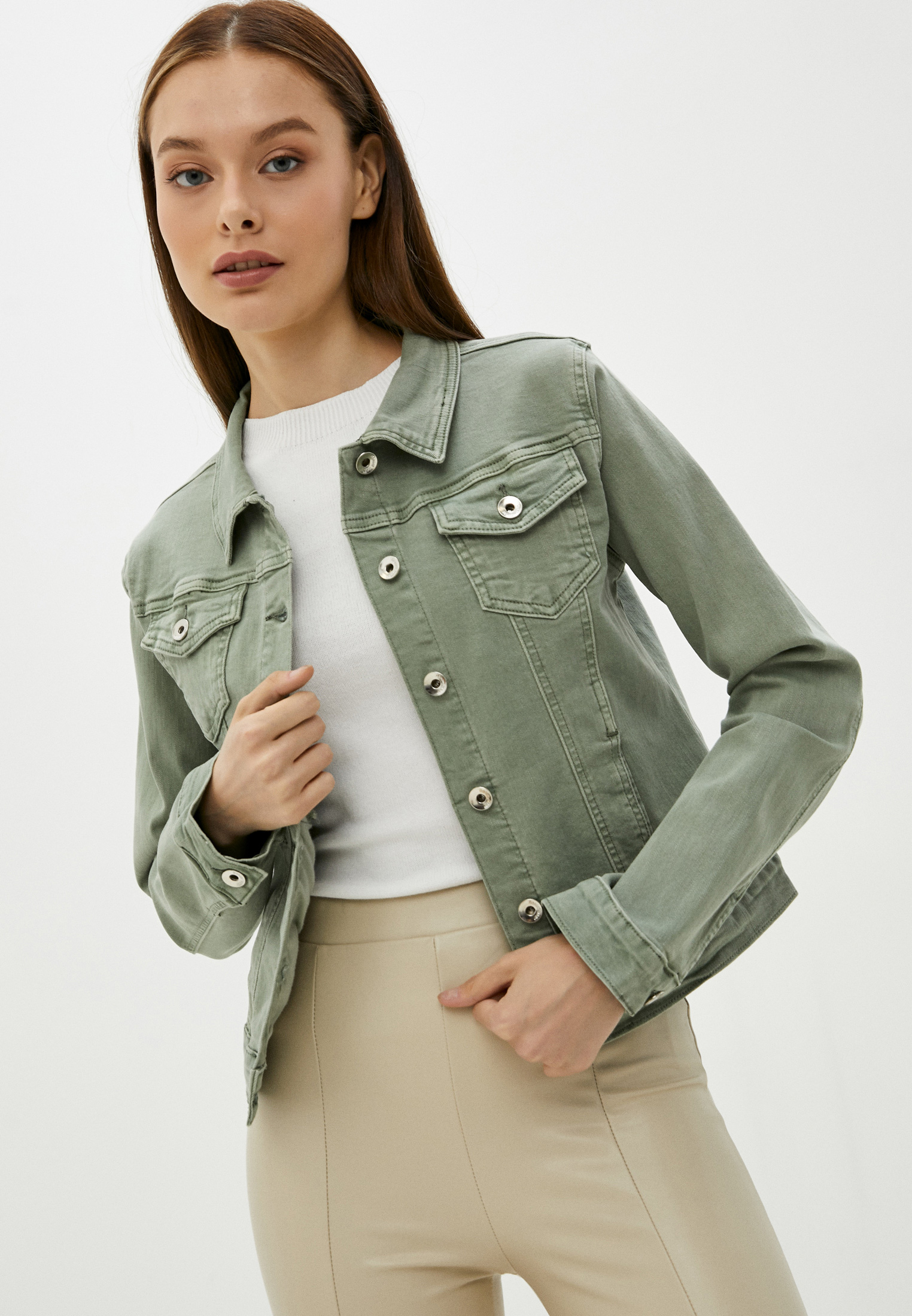 Куртка джинсовая Softy, цвет: хаки, RTLAAO622801 — купить в интернет ...