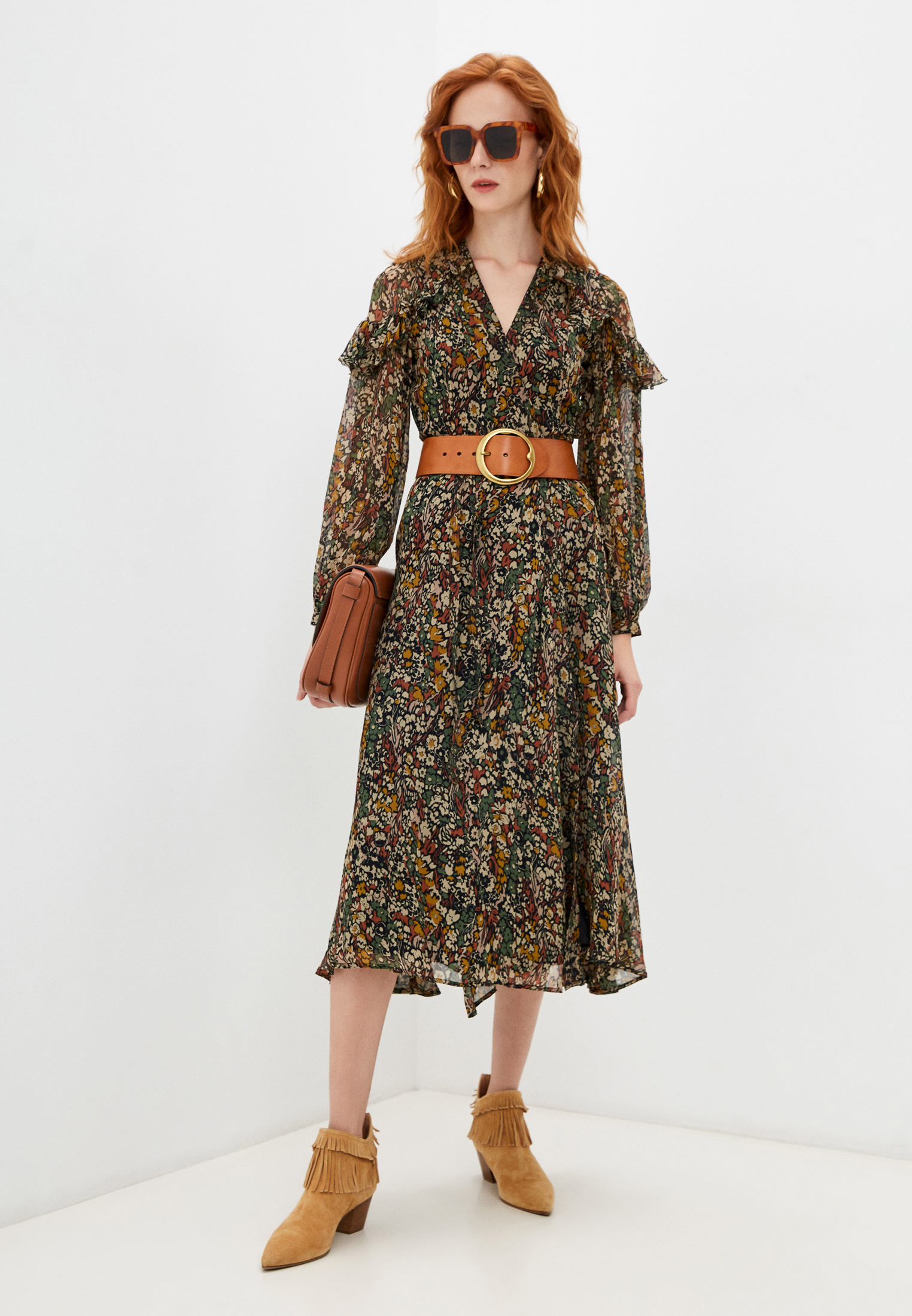 Платье Polo Ralph Lauren, цвет: мультиколор, RTLAAP063101 — купить в ...
