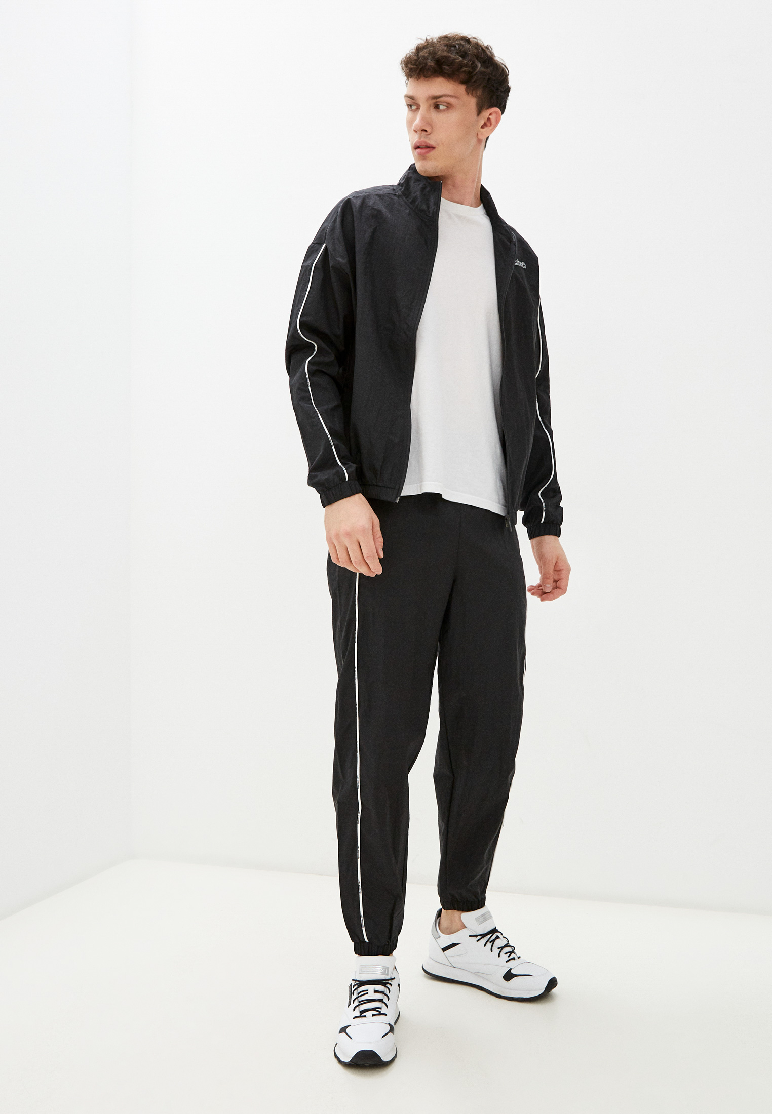 Костюм спортивный Reebok TE PIPING TRACKSUIT, цвет: черный ...