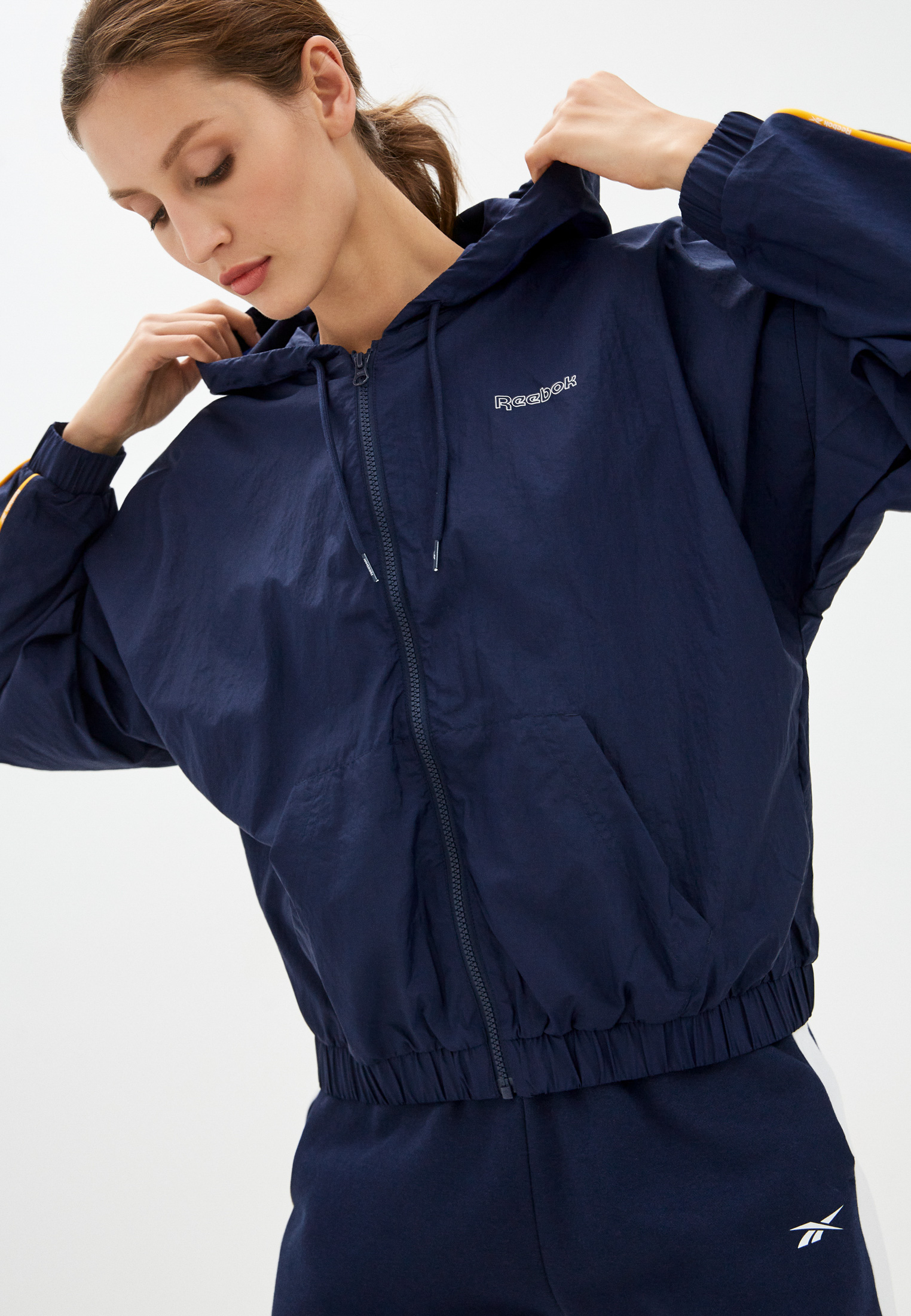 Ветровка Reebok PIPING PACK WVN JACKET, цвет: синий, RTLAAP782901 ...