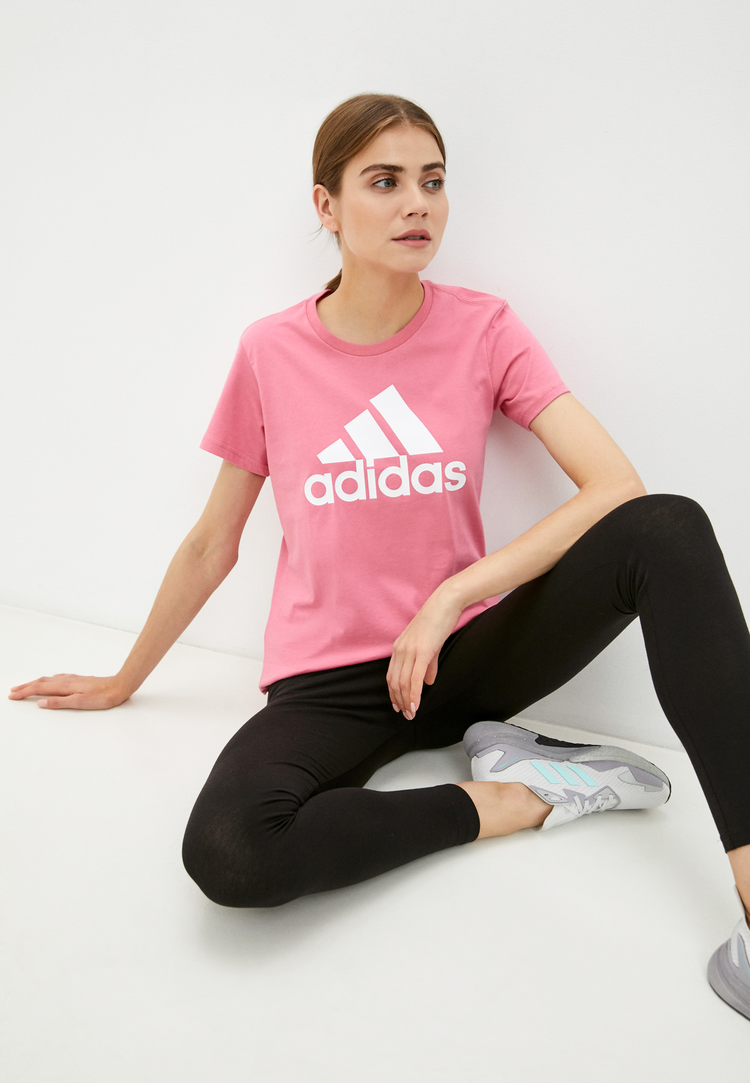 Футболка adidas W BL T, цвет: розовый, RTLAAP791201 — купить в  интернет-магазине Lamoda