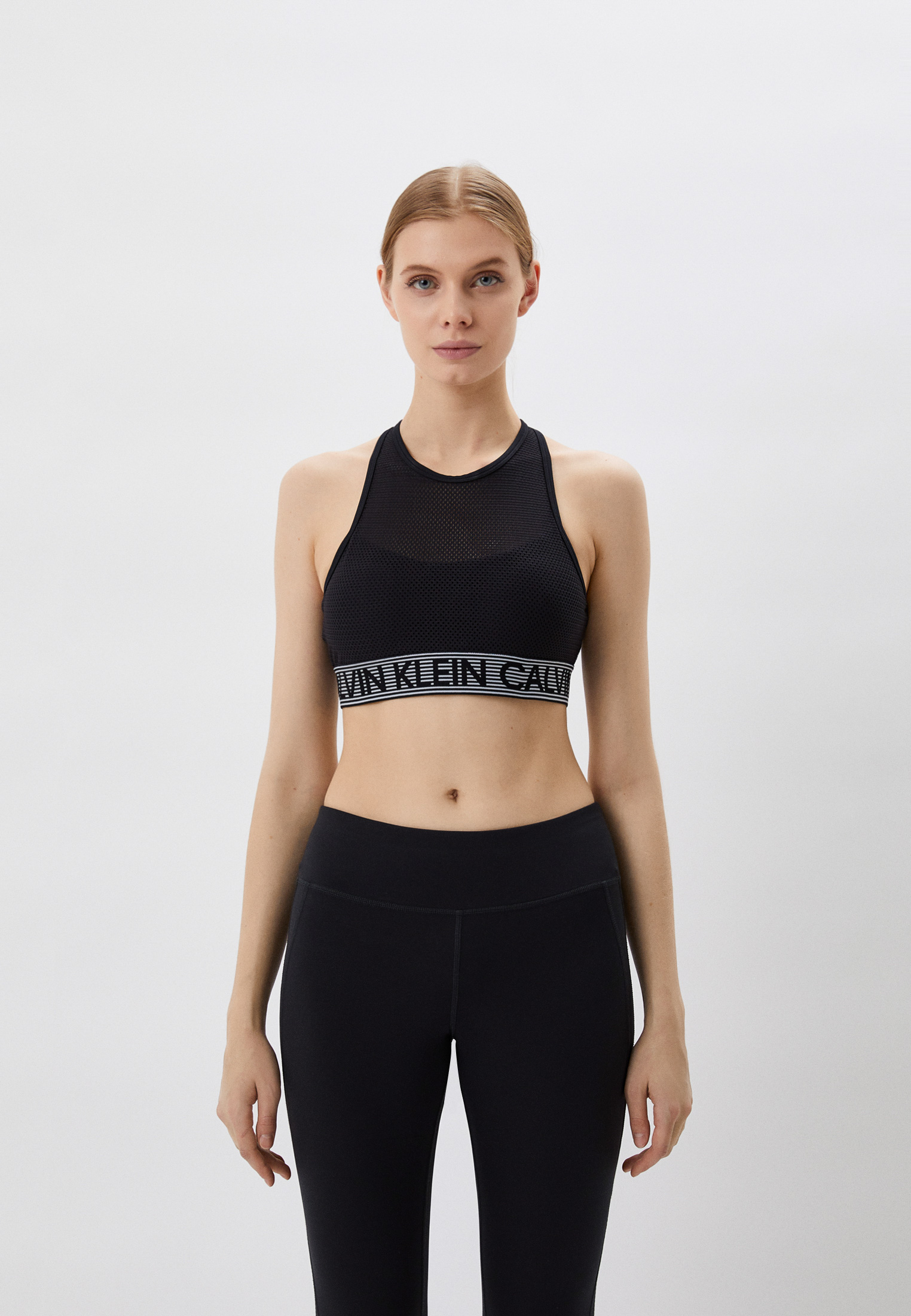 Топ спортивный Calvin Klein Performance, цвет: черный, RTLAAQ368302 ...