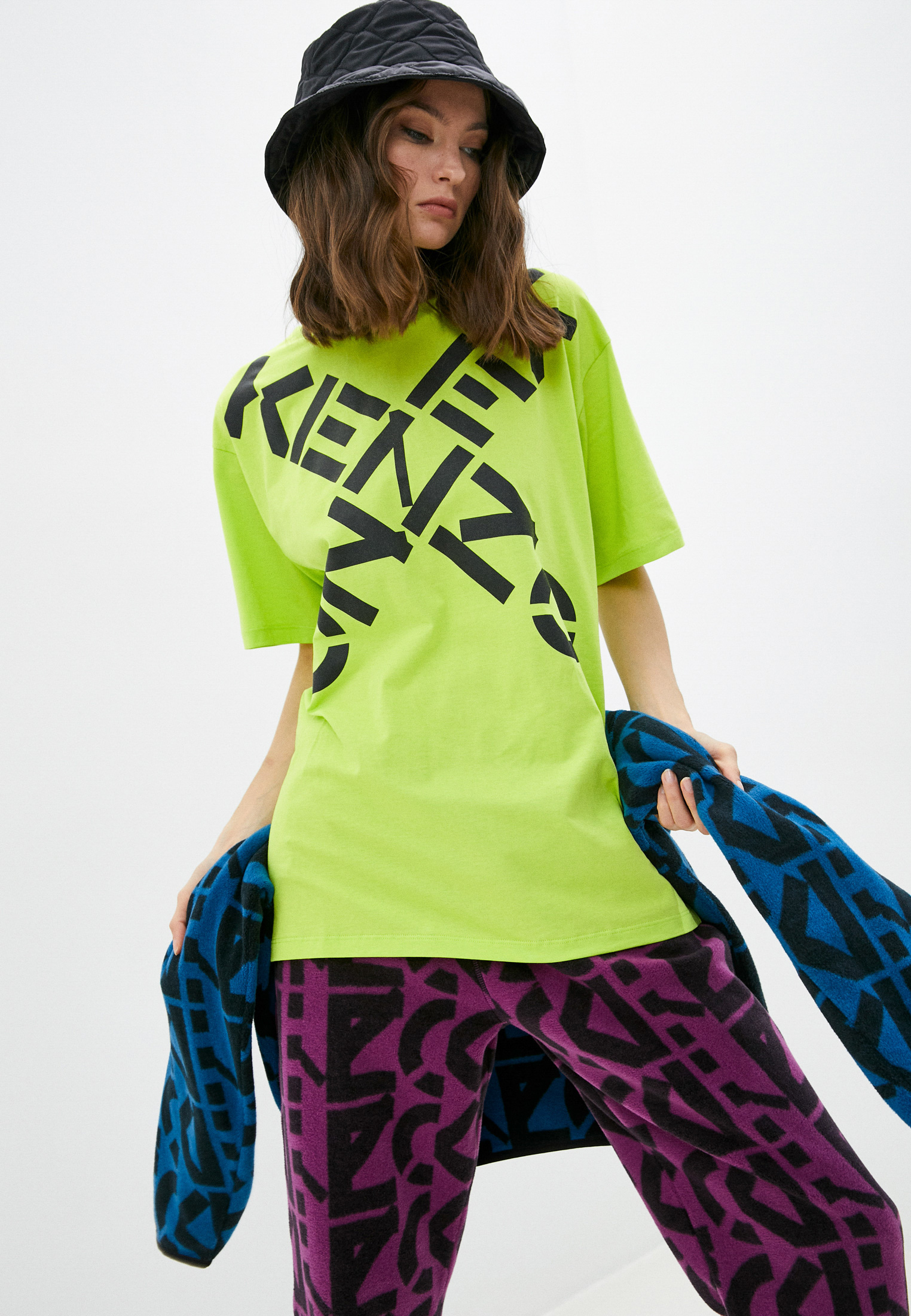 Футболка Kenzo, цвет: зеленый, RTLAAQ750501 — купить в интернет ...