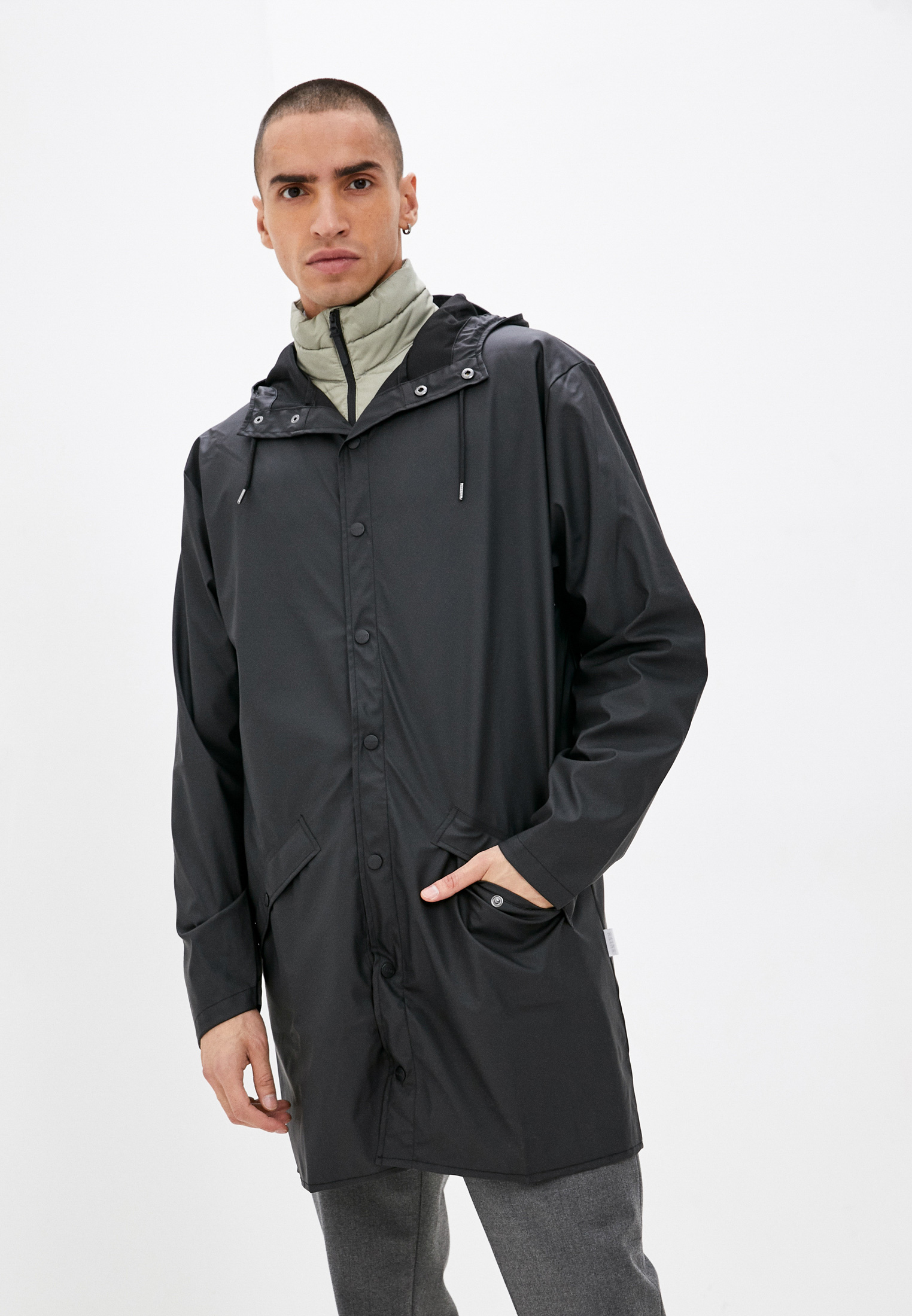 Плащ Rains, цвет: черный, RTLAAR313701 — купить в интернет-магазине Lamoda