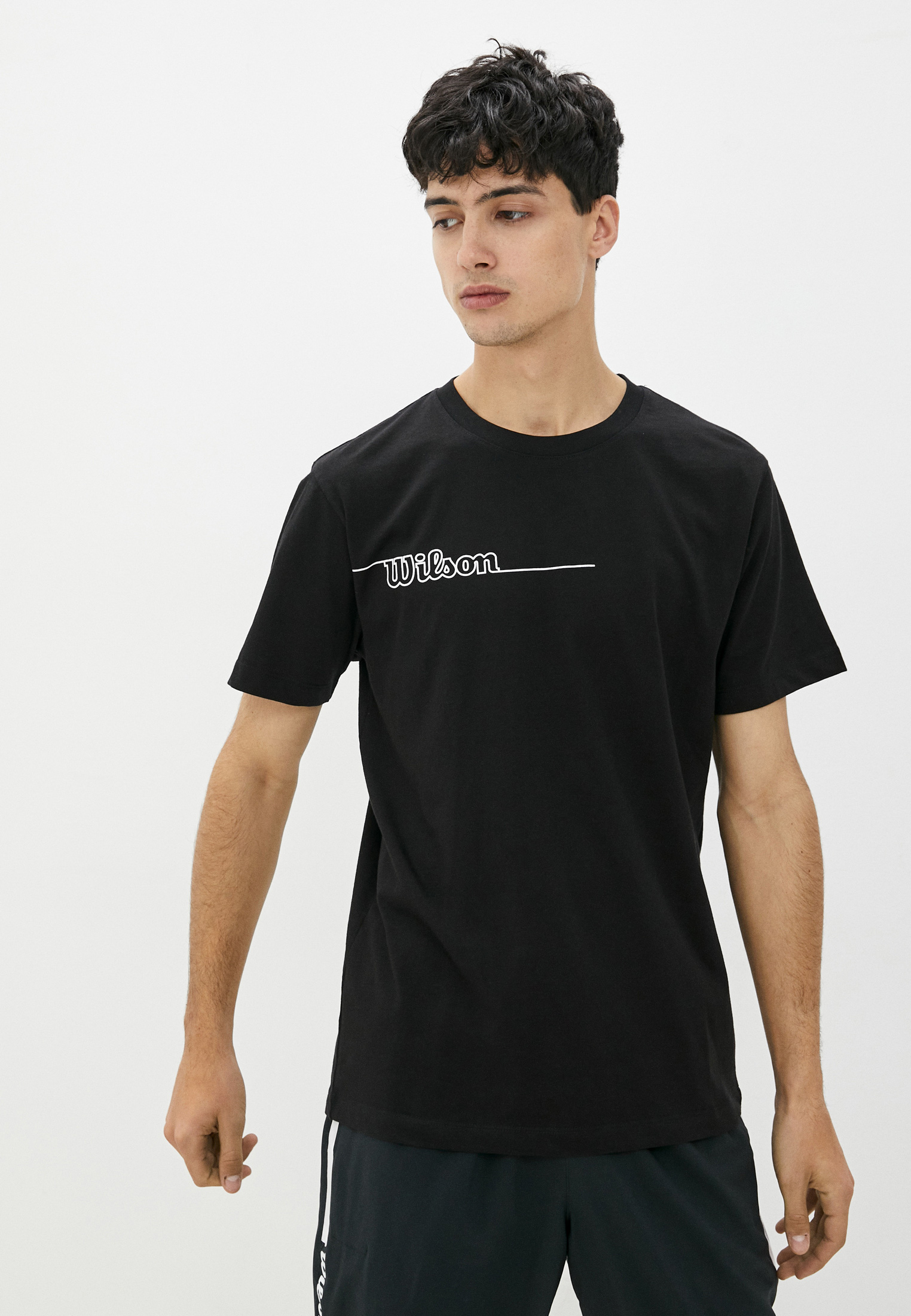Футболка Wilson M TEAM II TECH TEE, цвет: черный, RTLAAR747401 — купить ...