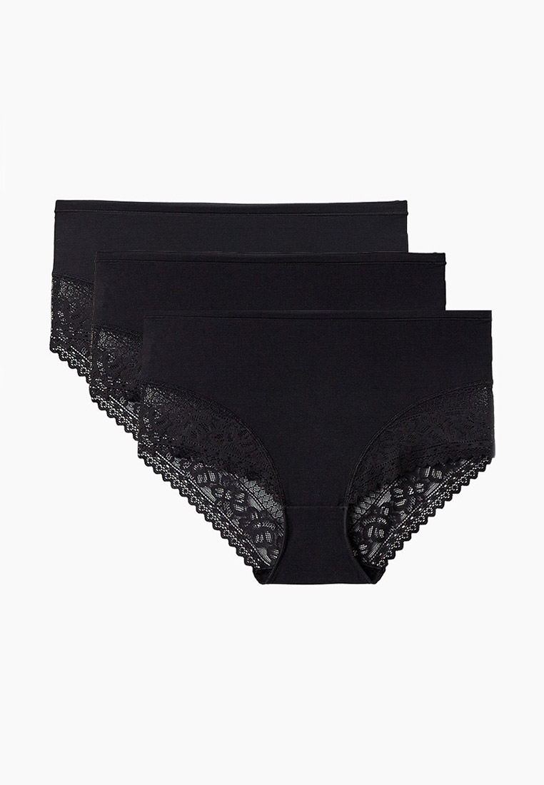 Трусы 3 шт. Marks & Spencer HIGH RISE, цвет: черный, RTLAAR818401 ...