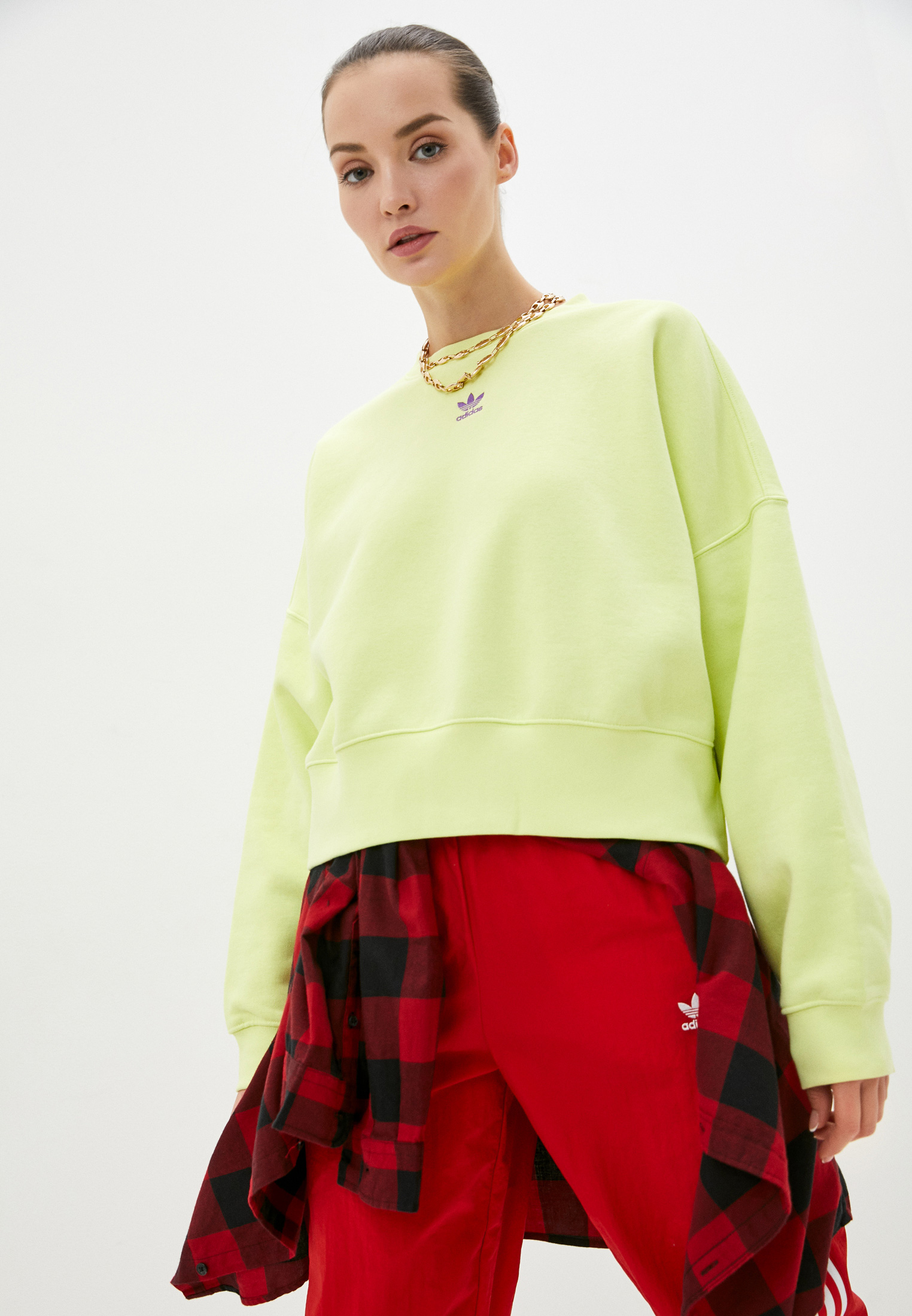 Свитшот adidas Originals SWEATSHIRT, цвет: зеленый, RTLAAR827901 ...