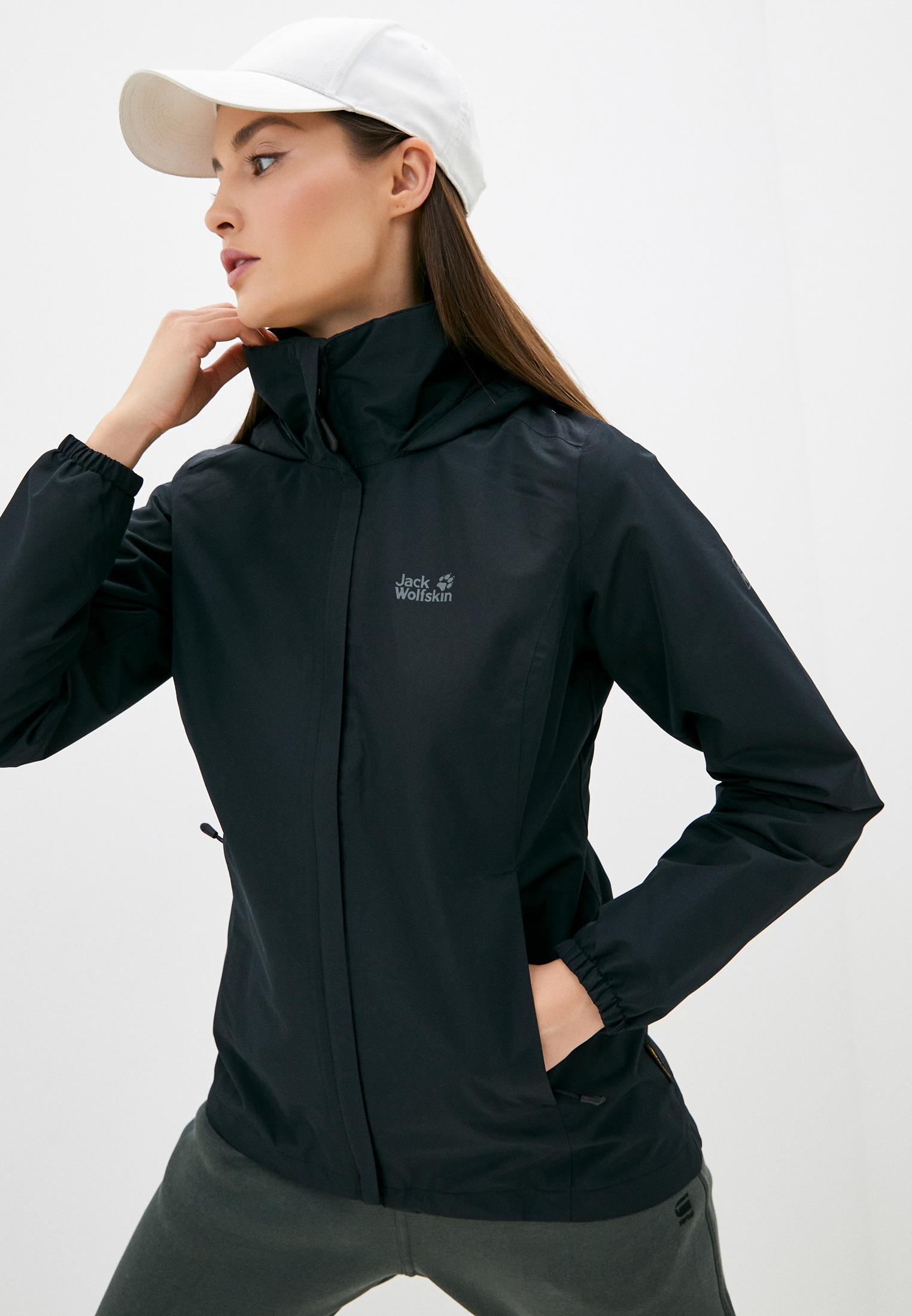 Ветровка Jack Wolfskin STORMY POINT JACKET W, цвет: черный ...