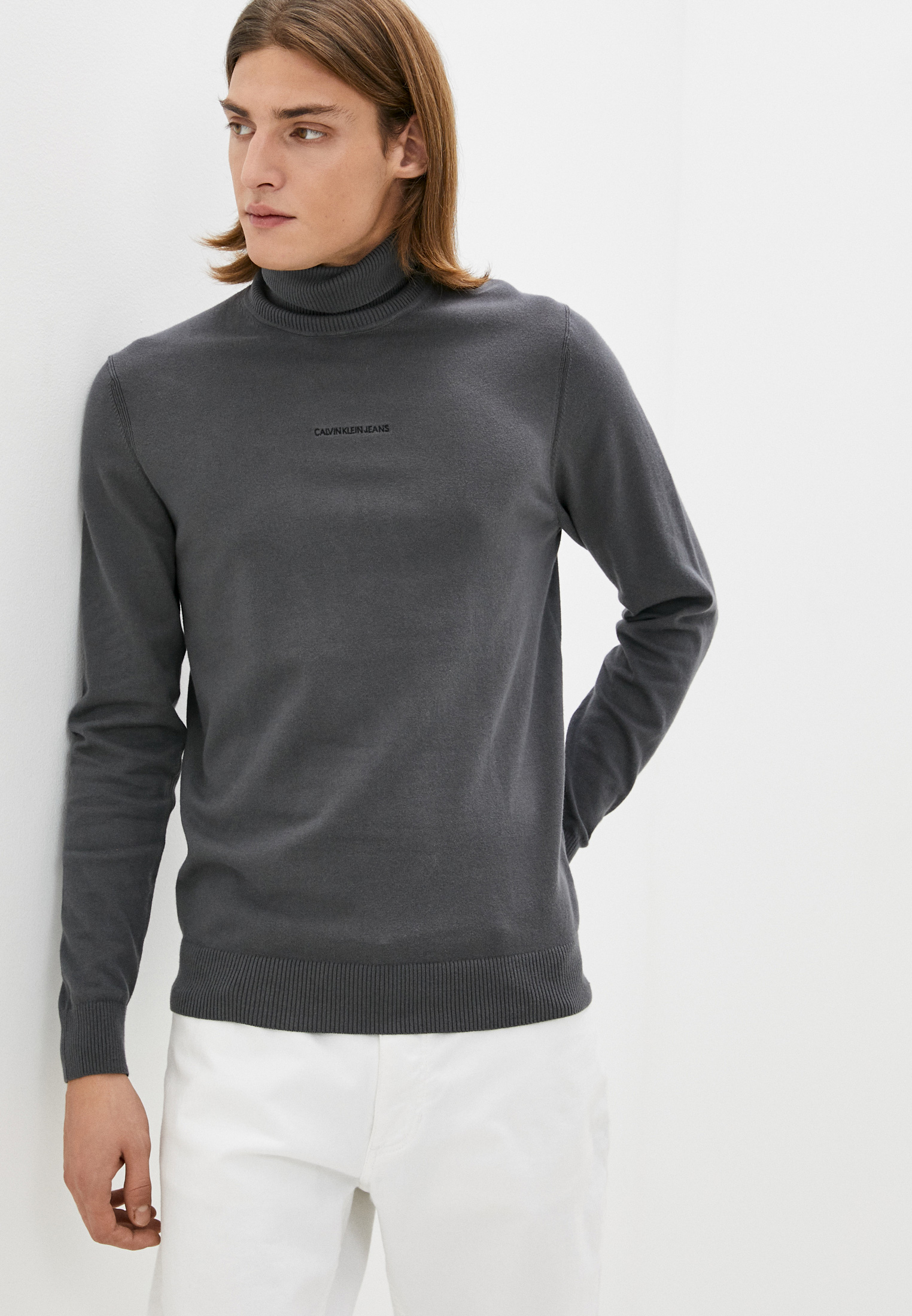 Водолазка Calvin Klein Jeans, цвет: серый, RTLAAS443401 — купить в ...