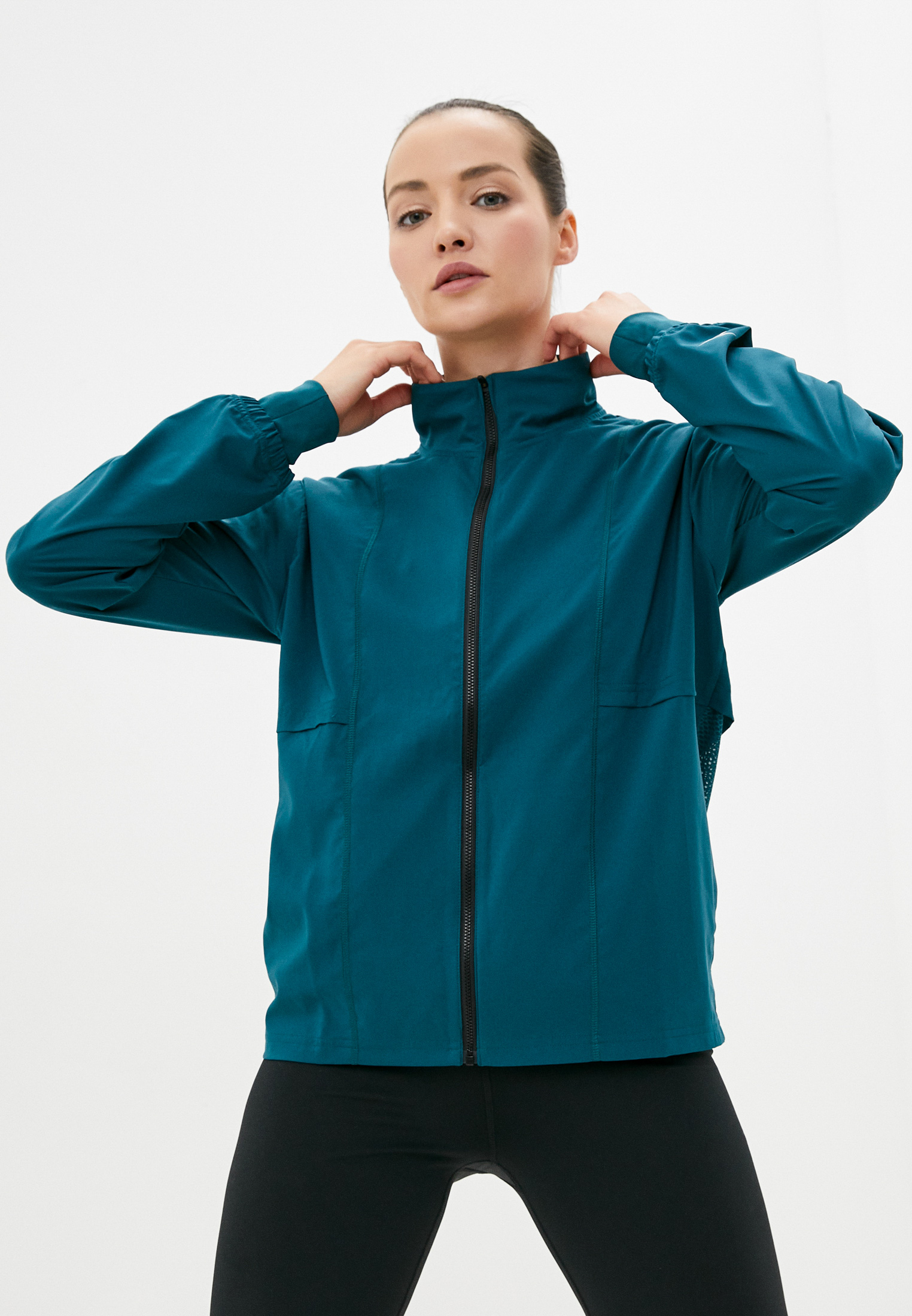 Ветровка Reebok WOR RUN WOVEN WIND JACKET, цвет: бирюзовый ...