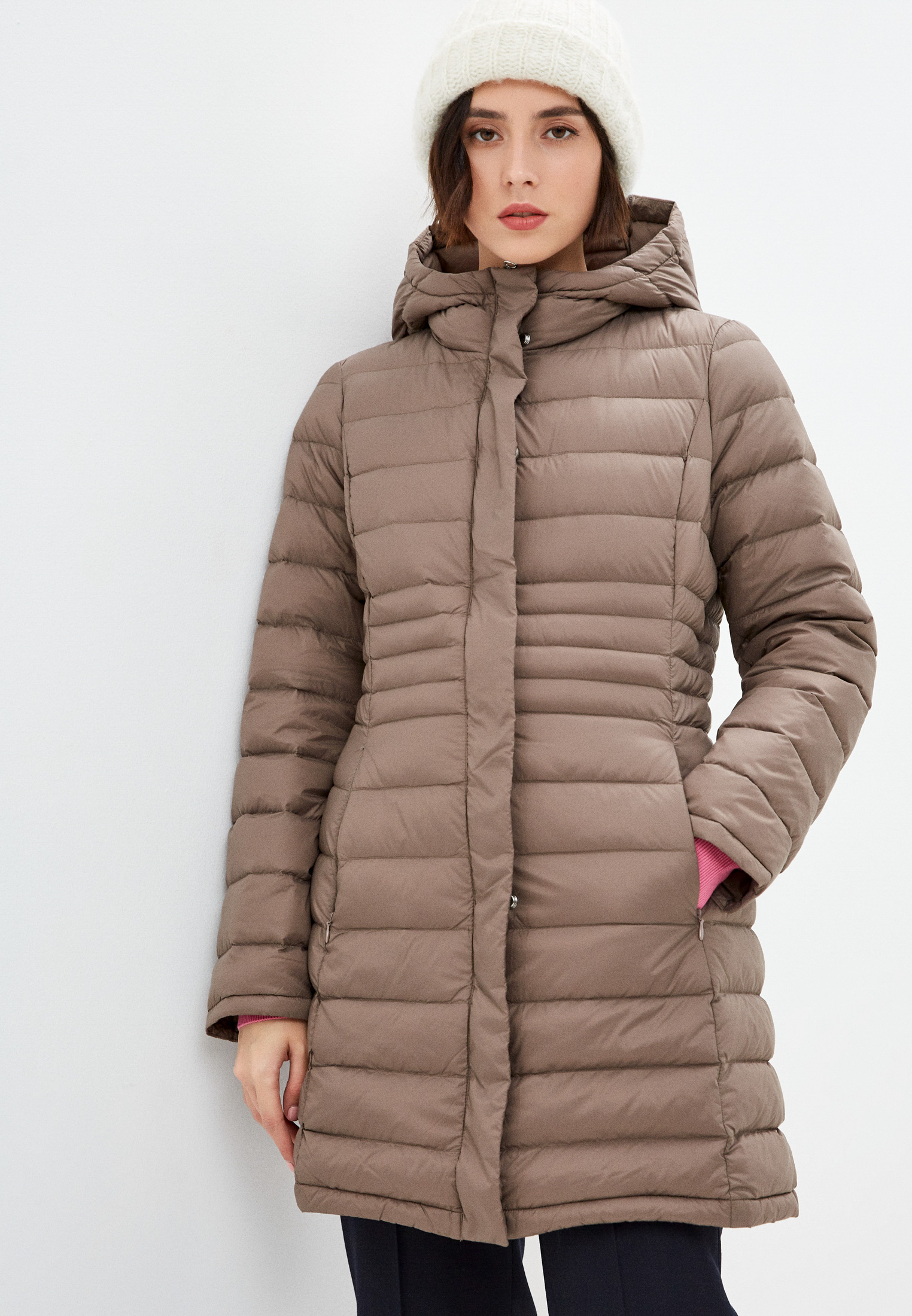 Пуховик United Colors of Benetton, цвет: коричневый, RTLAAT347701 ...