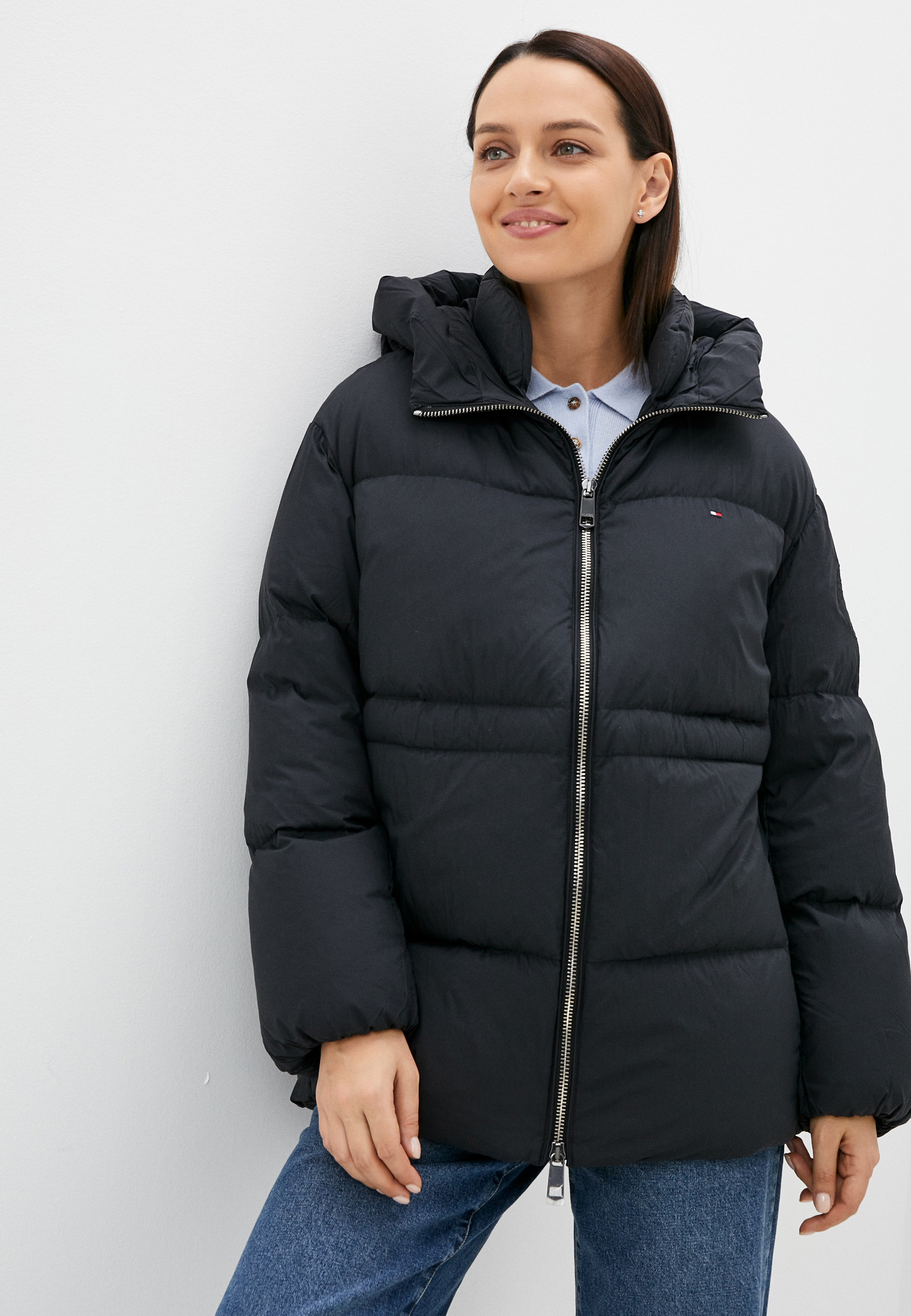 Пуховик Tommy Hilfiger, цвет: черный, RTLAAT665801 — купить в интернет ...