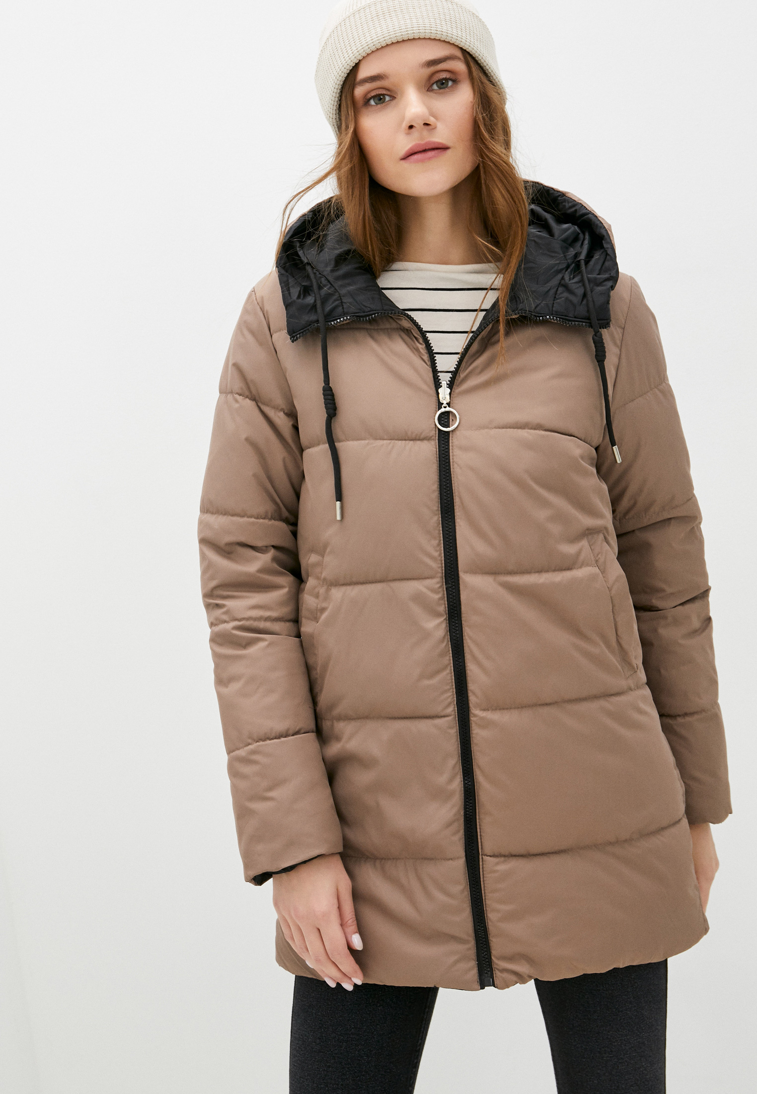 Куртка утепленная Moda Sincera reversible, цвет: бежевый, RTLAAU383301 ...