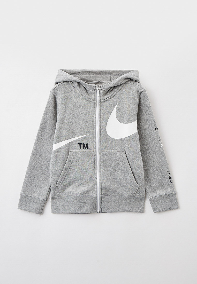 Толстовка Nike B NSW SWOOSH FLC FZ, цвет: серый, RTLAAV820803 — купить ...