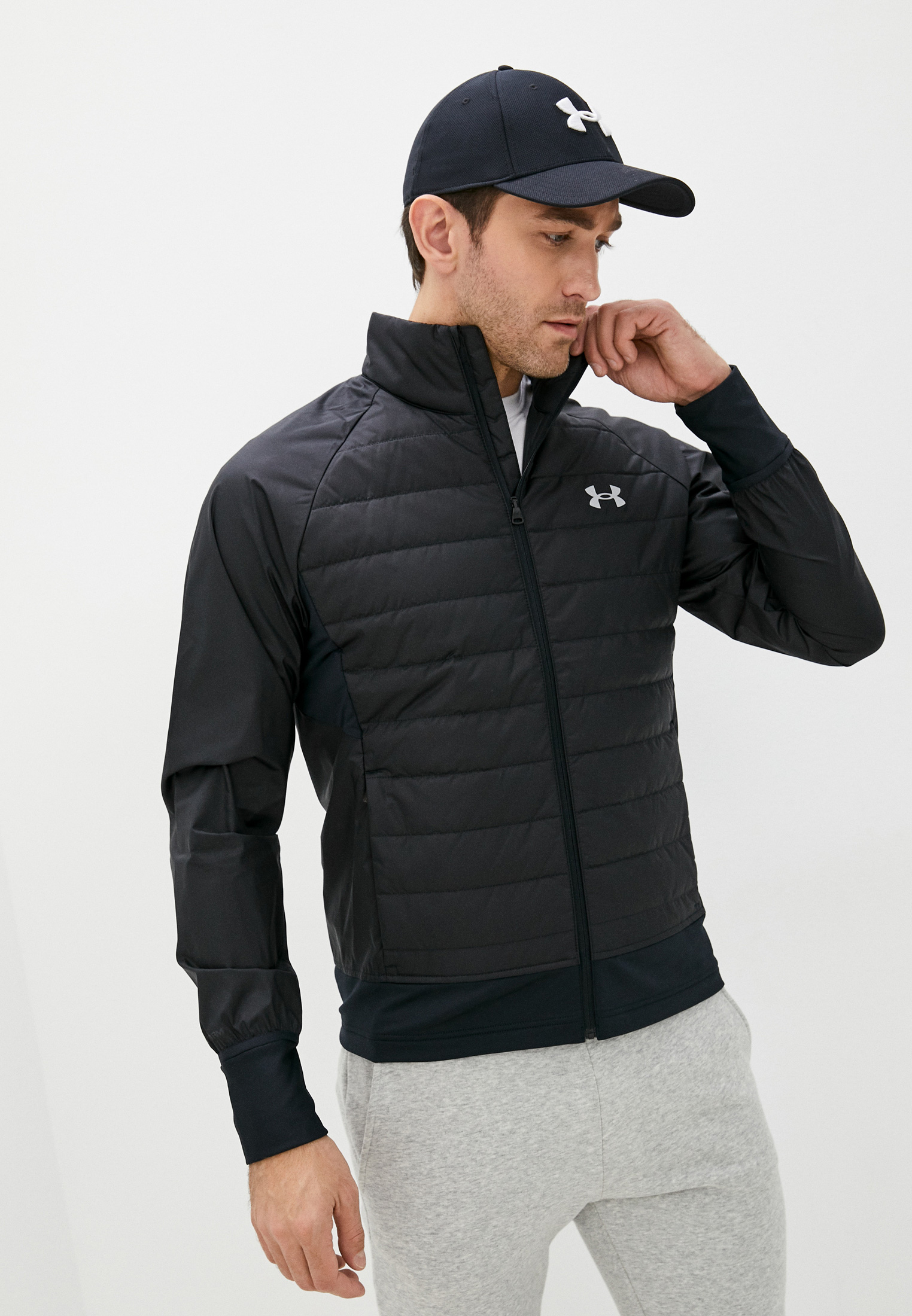 Veste Under Armour Storm Run Insulate Hybrid - Gris – Footkorner