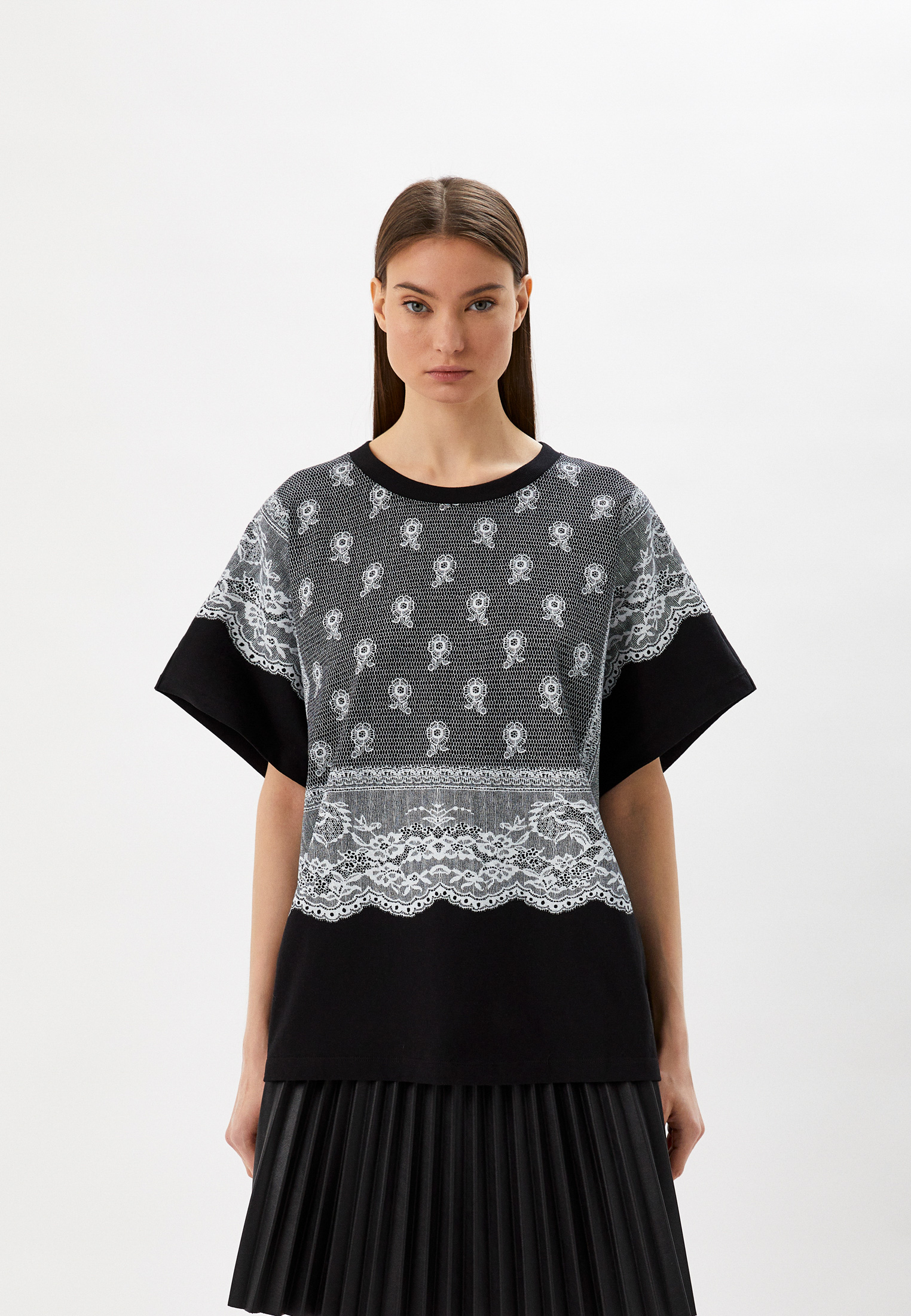 Футболка Red Valentino, цвет: черный, RTLAAW267001 — купить в интернет ...