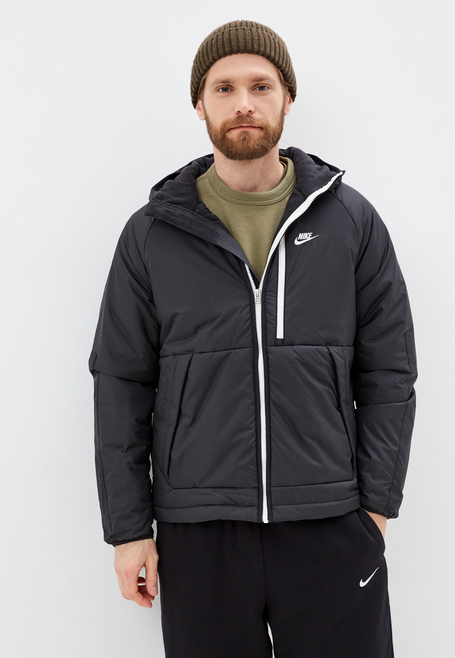 Куртка утепленная Nike M NSW TF RPL LEGACY HD JKT, цвет: черный, RTLAAW478801 — купить в интернет-магазине Lamoda