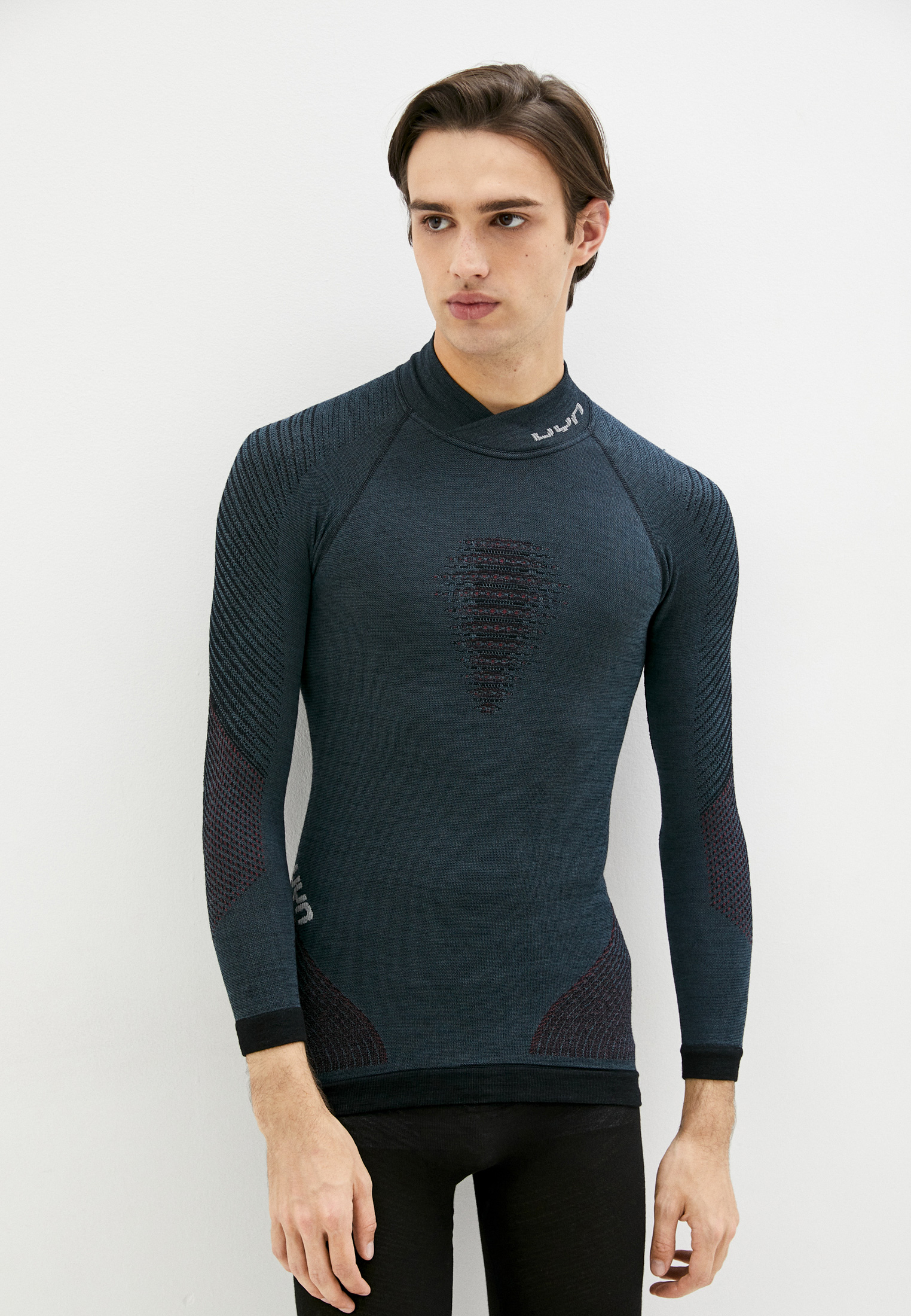 Термобелье верх UYN MAN FUSYON UW SHIRT LG_SL.TURTLENECK, цвет: синий ...