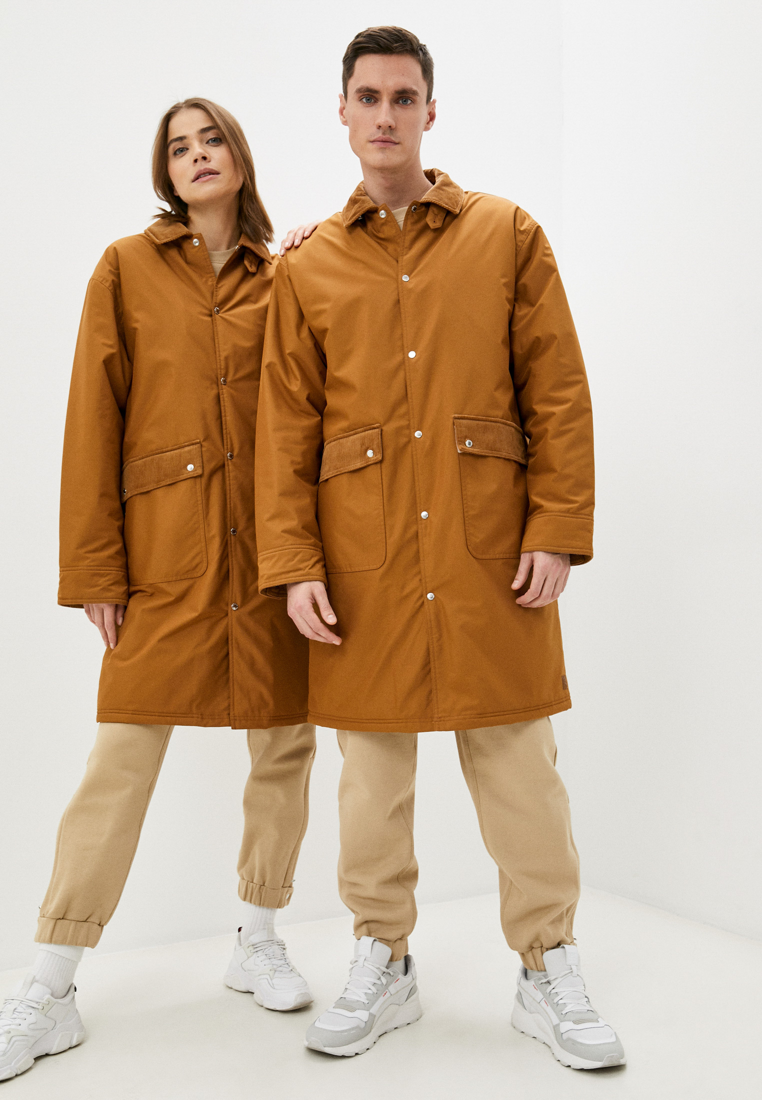 Плащ PUMA PUMA x MAISON KITSUNE Trench Coat, цвет: коричневый, RTLAAX264601  — купить в интернет-магазине Lamoda