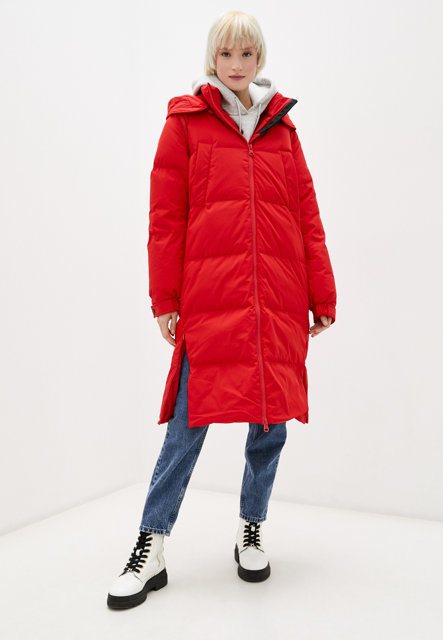 Пуховик United Colors of Benetton, цвет: красный, RTLAAX701801 — купить ...