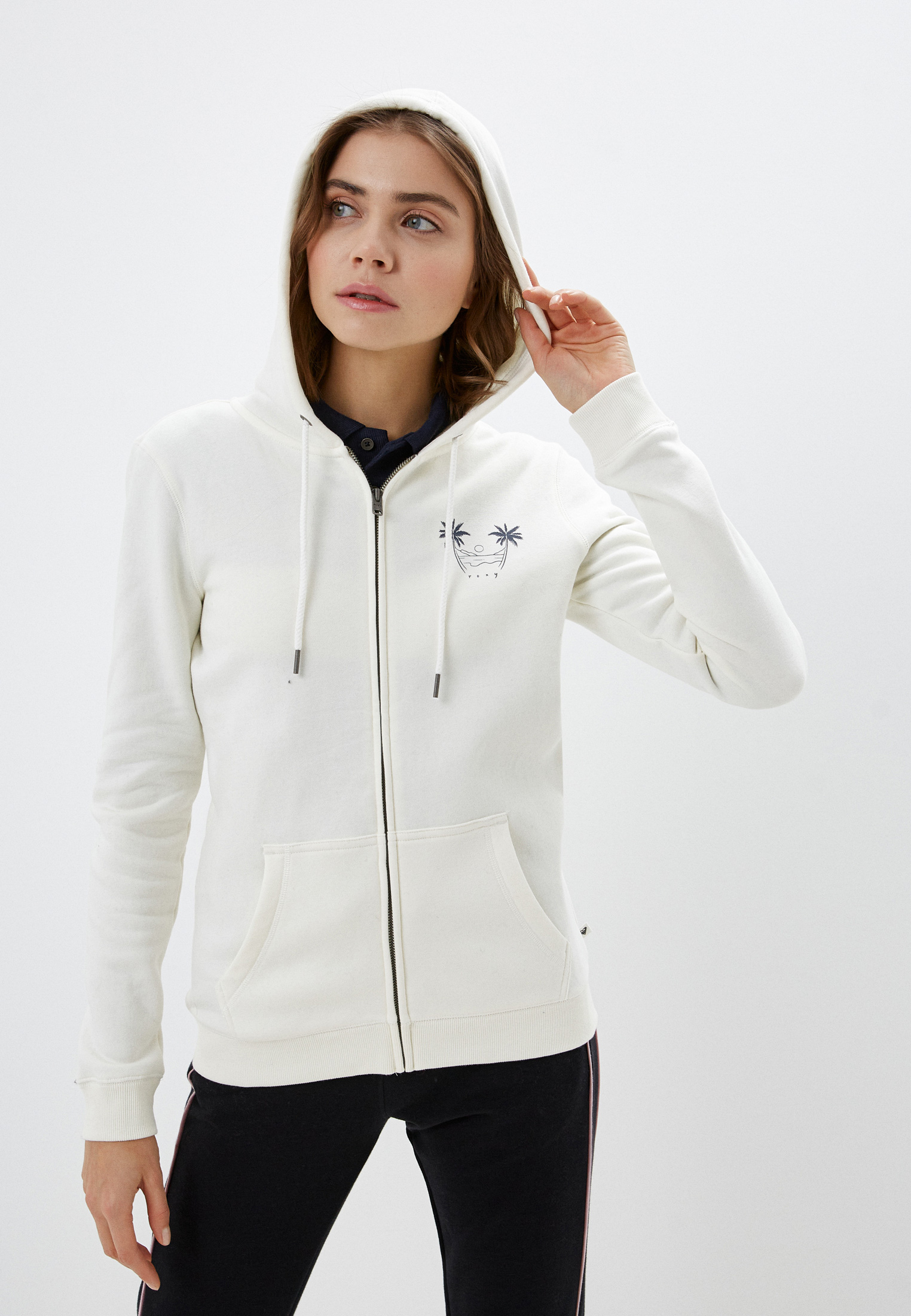 Толстовка Roxy DAY BREAK ZIP B J OTLR WBK0, цвет: белый, RTLAAX932901 ...