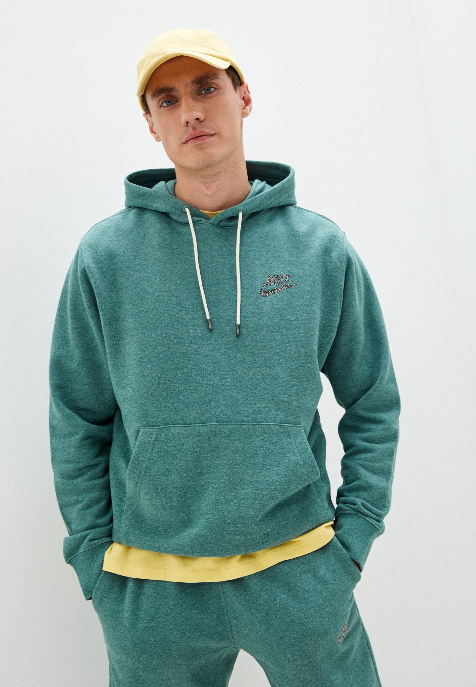 Купить Зеленый Худи Мужской