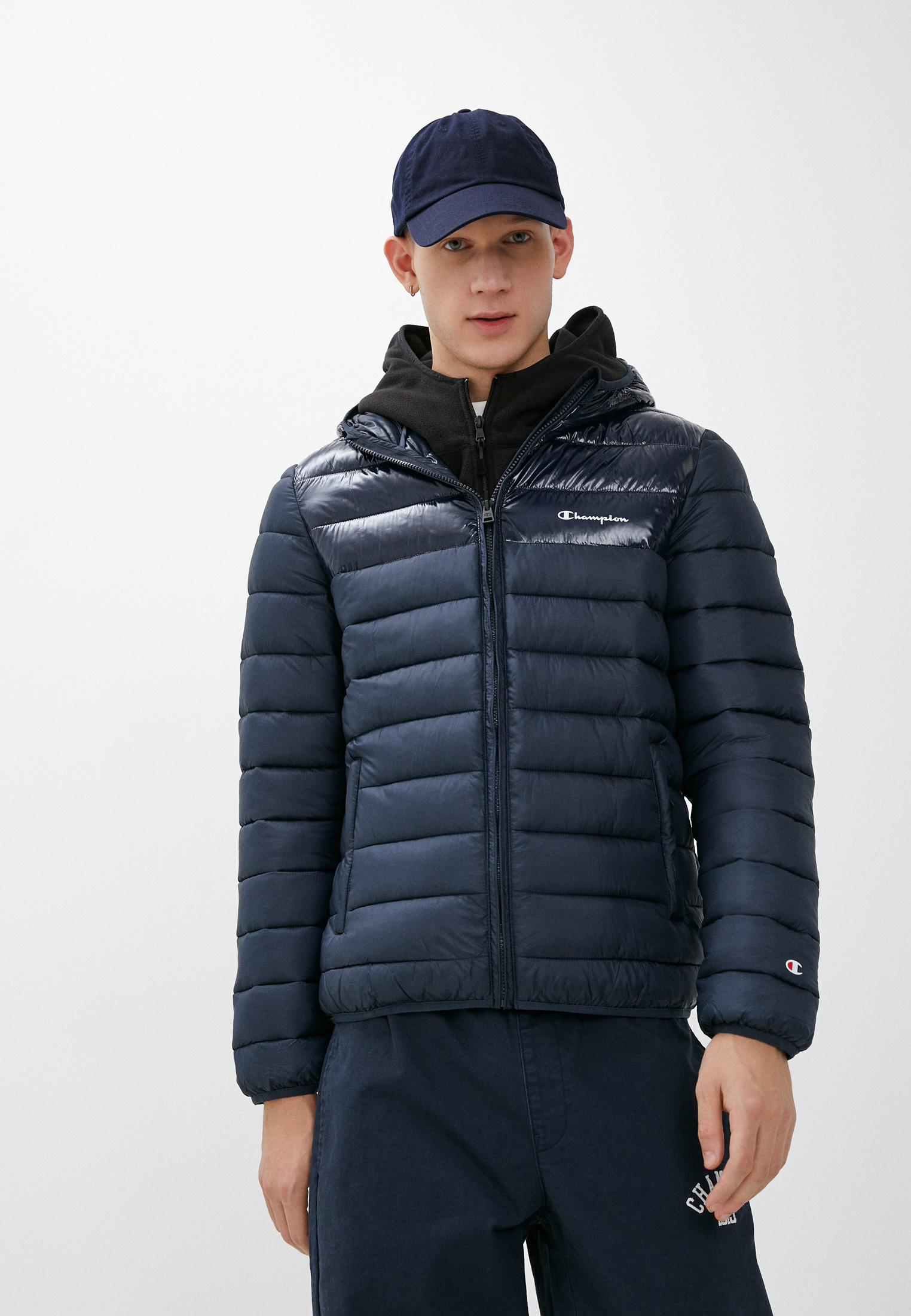 Куртка утепленная Champion LEGACY OUTDOOR Hooded Jacket, цвет: синий ...