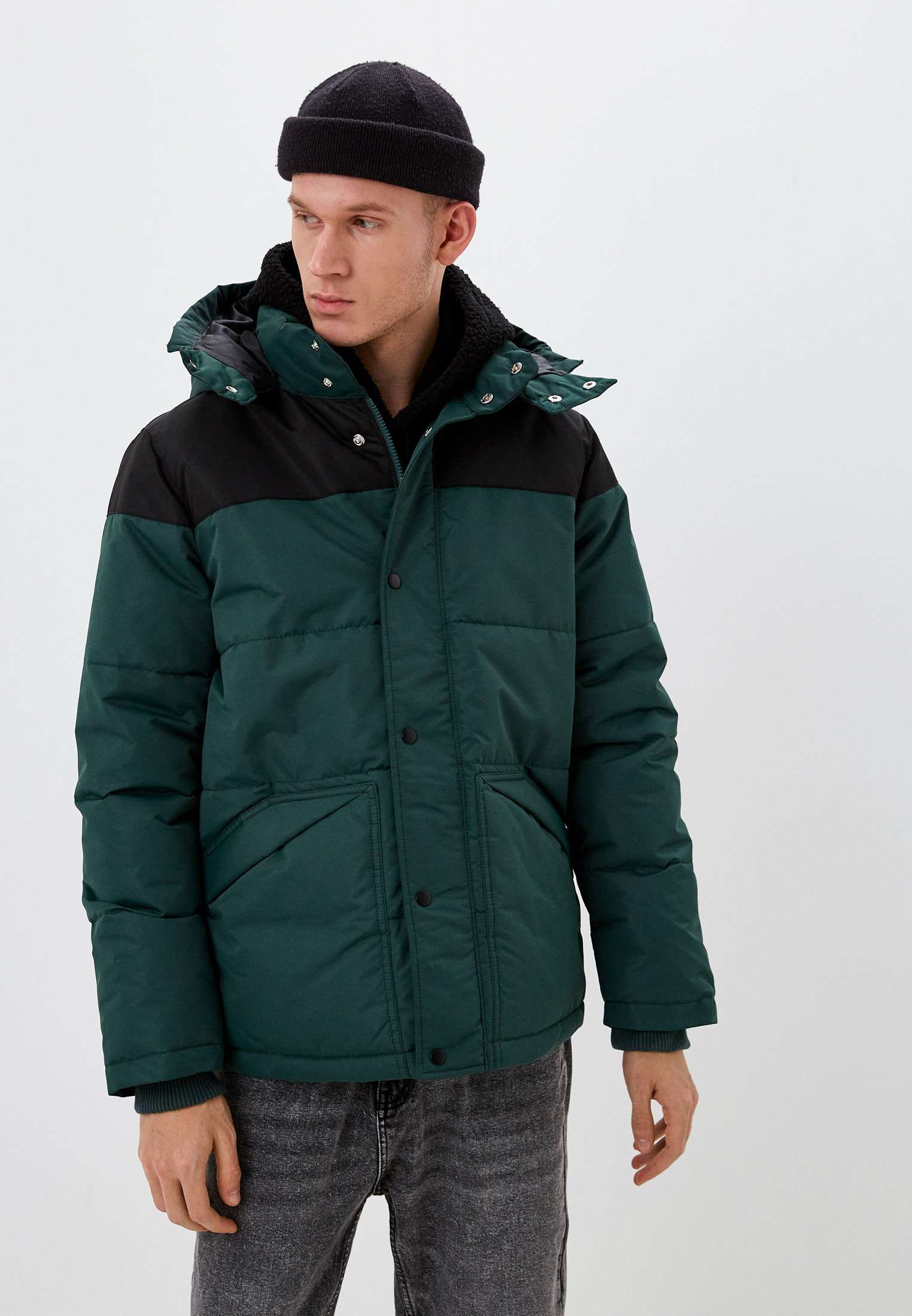 Куртка утепленная Gap, цвет: зеленый, RTLAAY780001 — купить в интернет-магазине Lamoda
