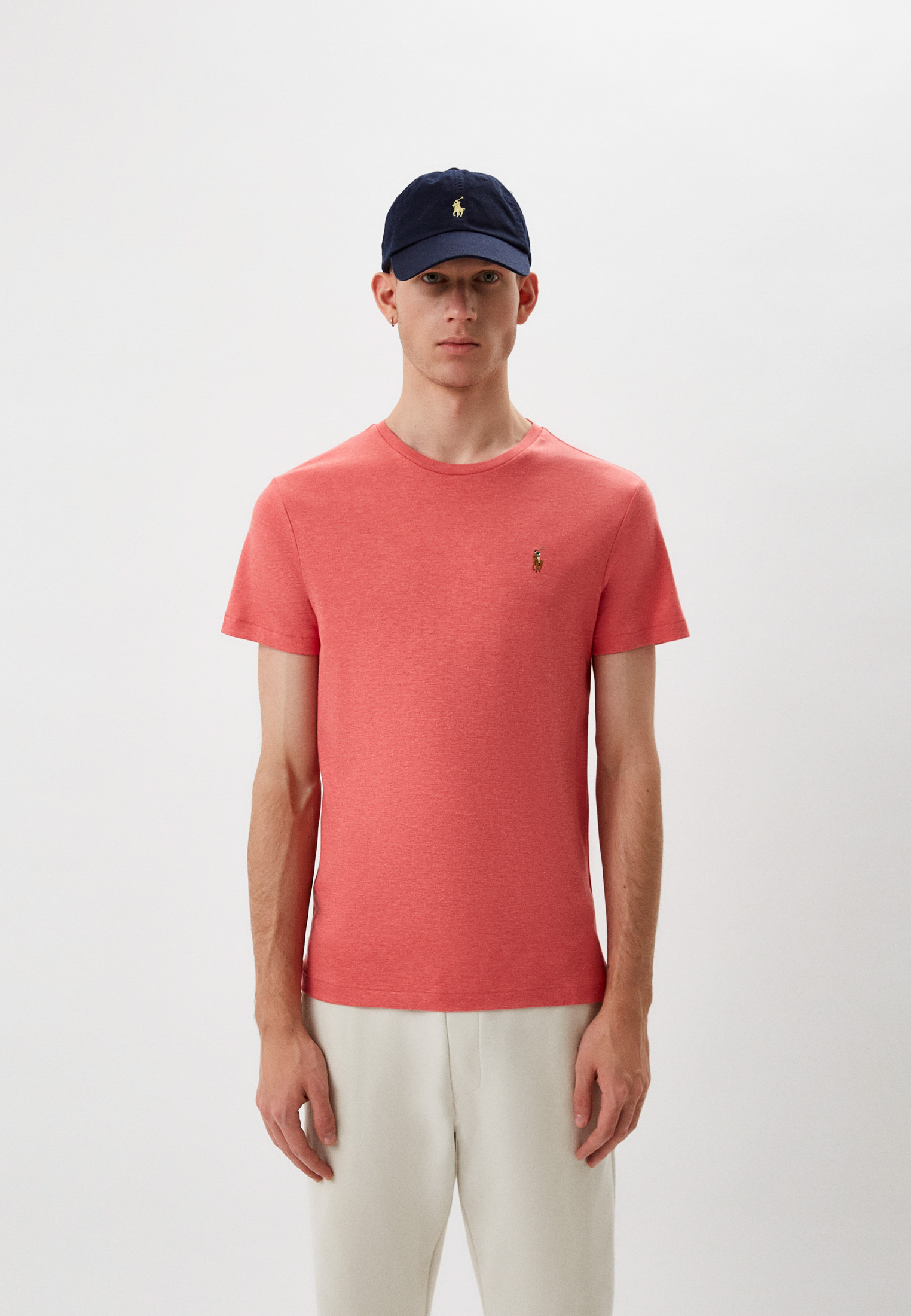 Футболка Polo Ralph Lauren, цвет: коралловый, RTLAAZ181201 — купить в ...