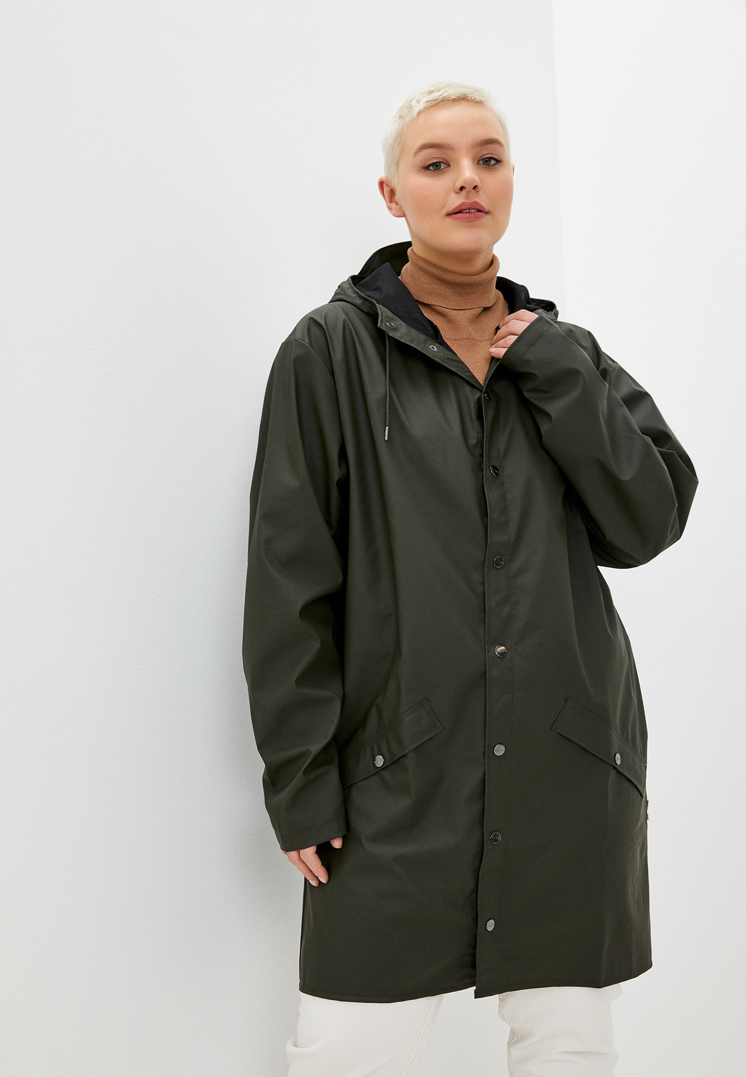 Плащ Rains, цвет: хаки, RTLAAZ527101 — купить в интернет-магазине Lamoda