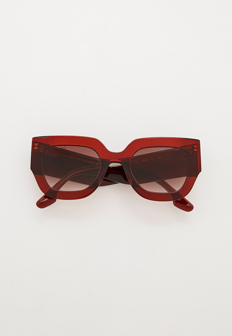 Очки солнцезащитные Victoria Beckham VB606S 604, цвет: бордовый ...