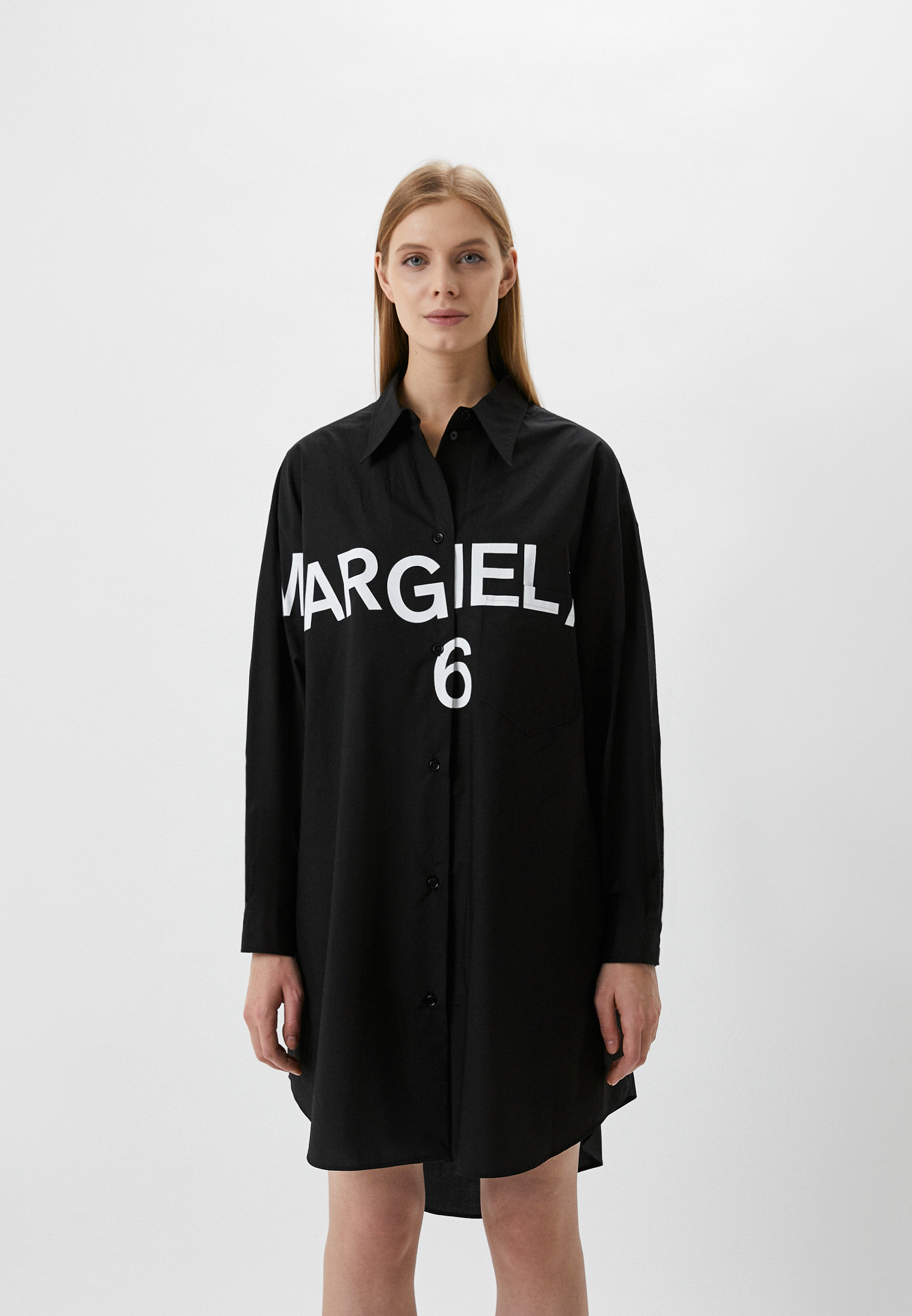 Платье MM6 Maison Margiela, цвет: черный, RTLAAZ681101 — купить в ...