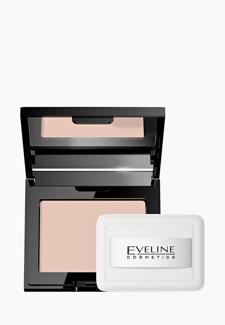 Пудра компактная Eveline Cosmetics с бархатистым матовым финишем, цвет ...