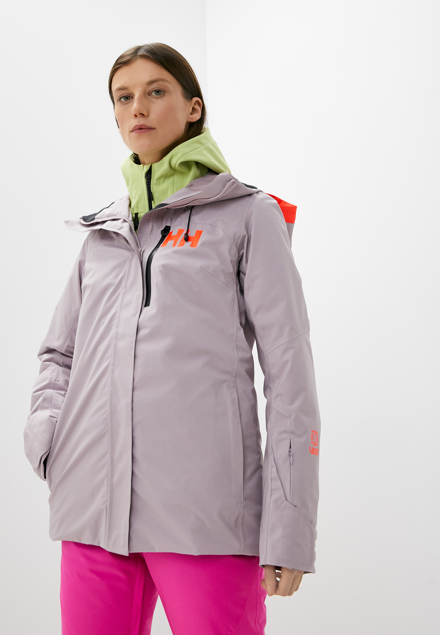 Куртка горнолыжная Helly Hansen W POWSHOT JACKET, цвет: розовый,  RTLABA287201 — купить в интернет-магазине Lamoda