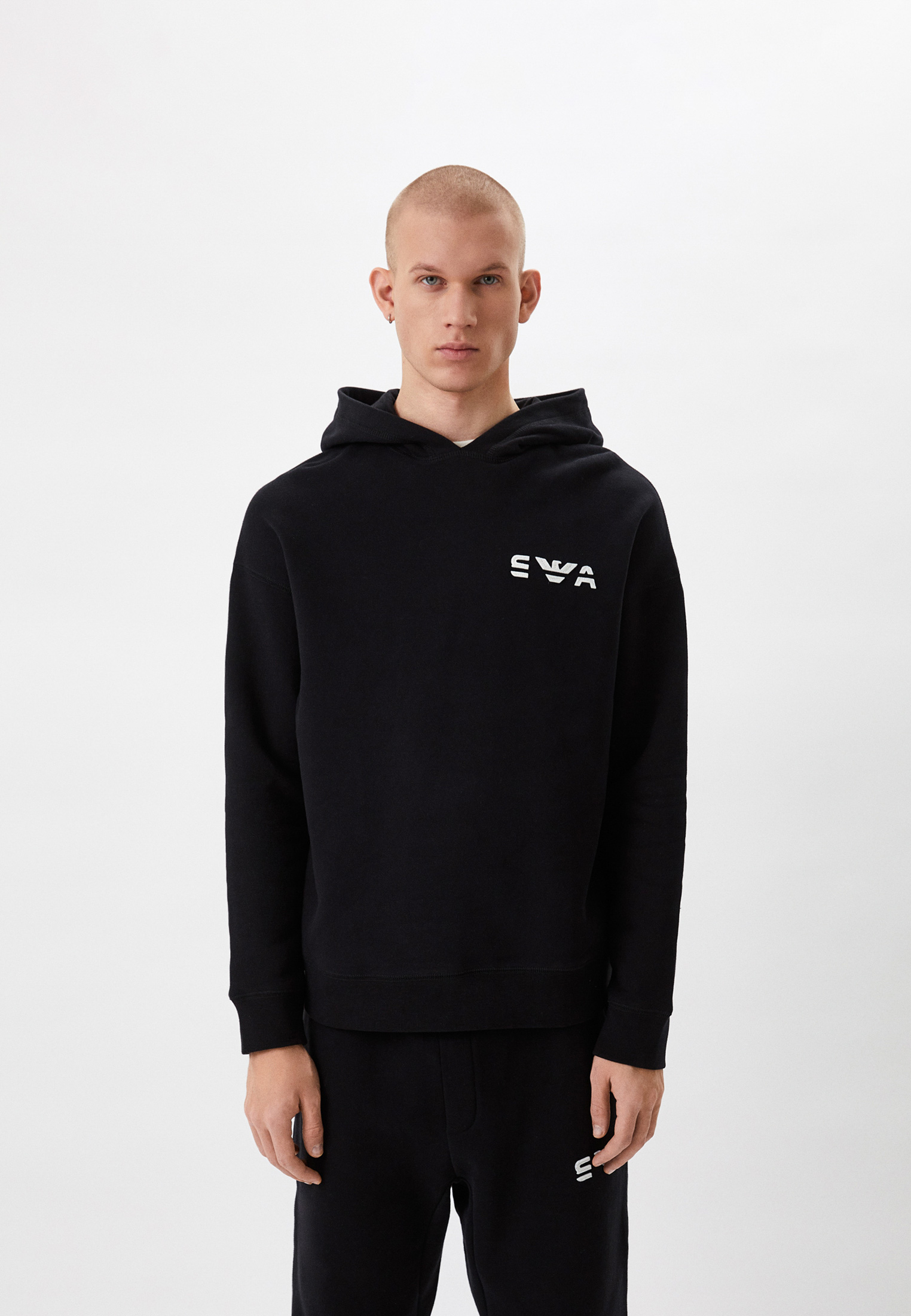 Худи Emporio Armani, цвет: черный, RTLABA420701 — купить в интернет ...
