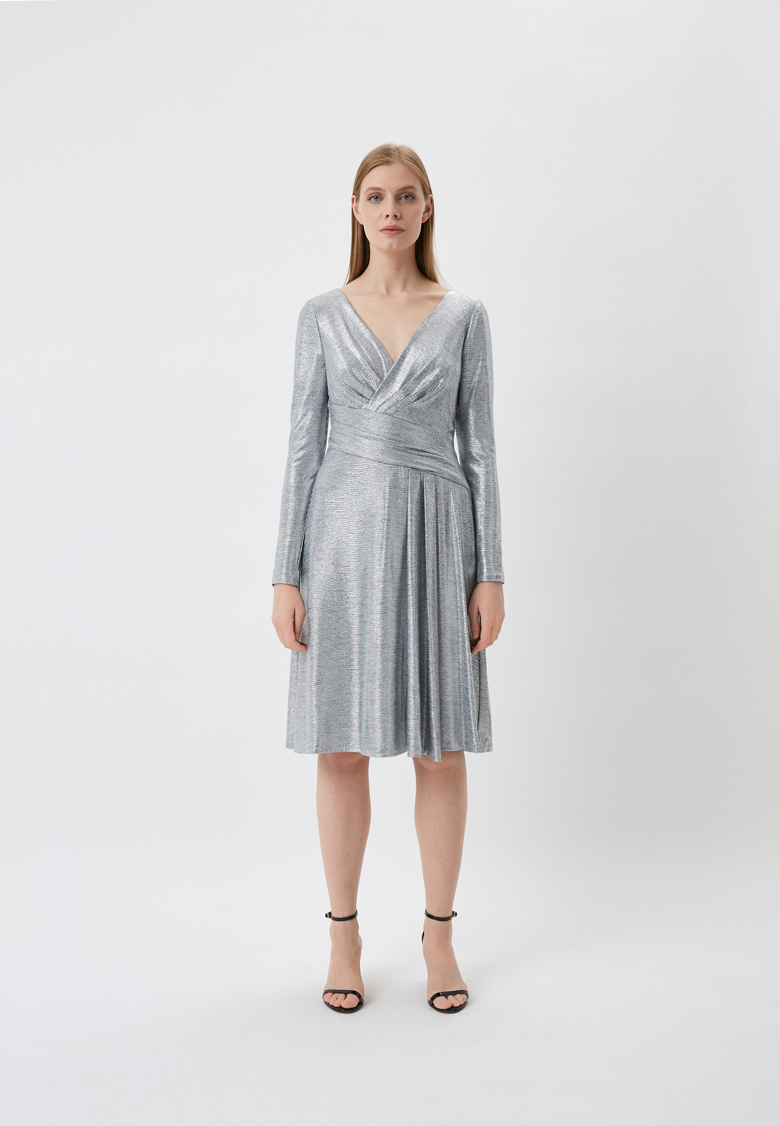 Платье Lauren Ralph Lauren, цвет: серебряный, RTLABA451501 — купить в ...