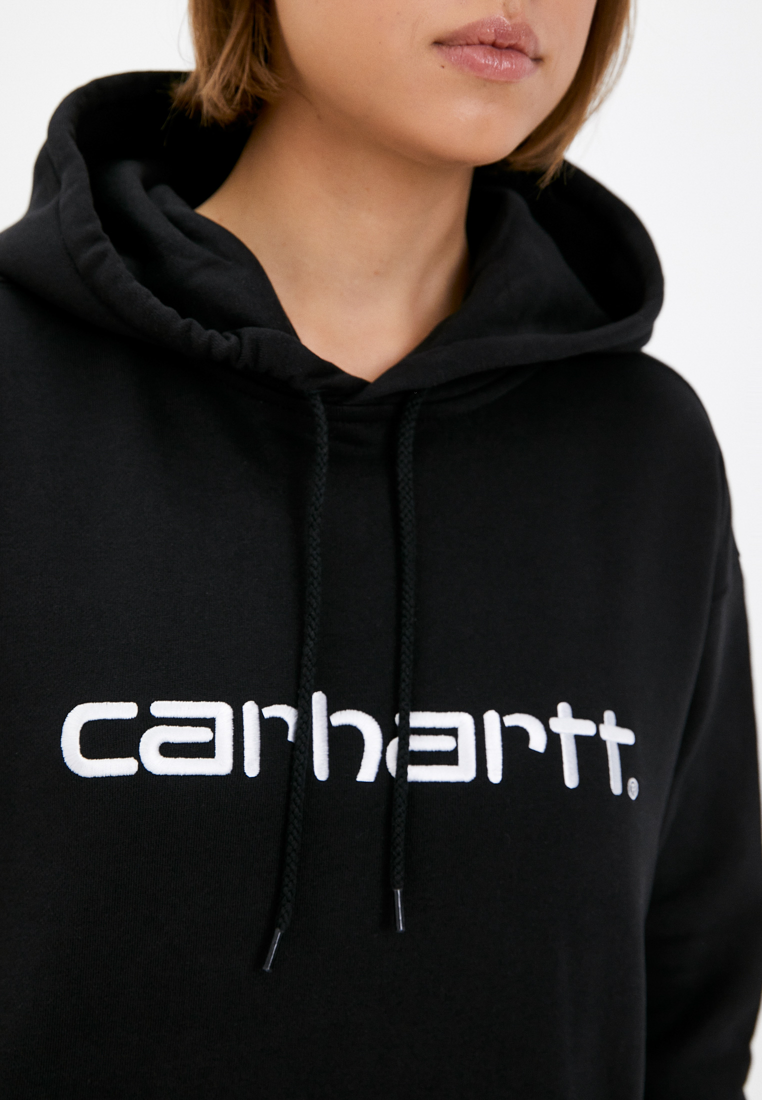 Hooded carhartt sweatshirt black sale