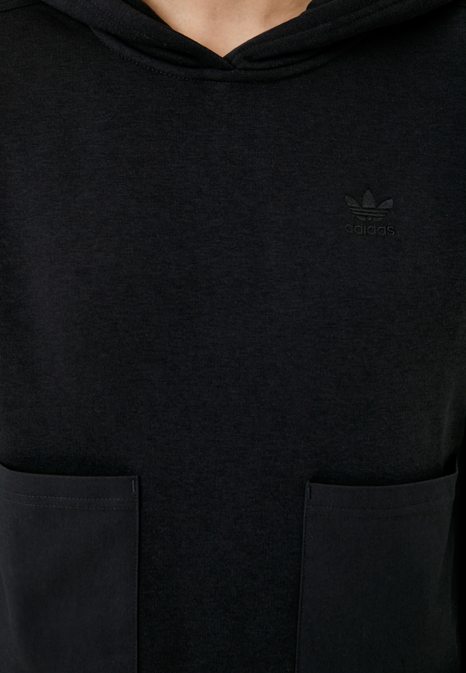 Adidas originals superstar warm up hoodie in black hotsell