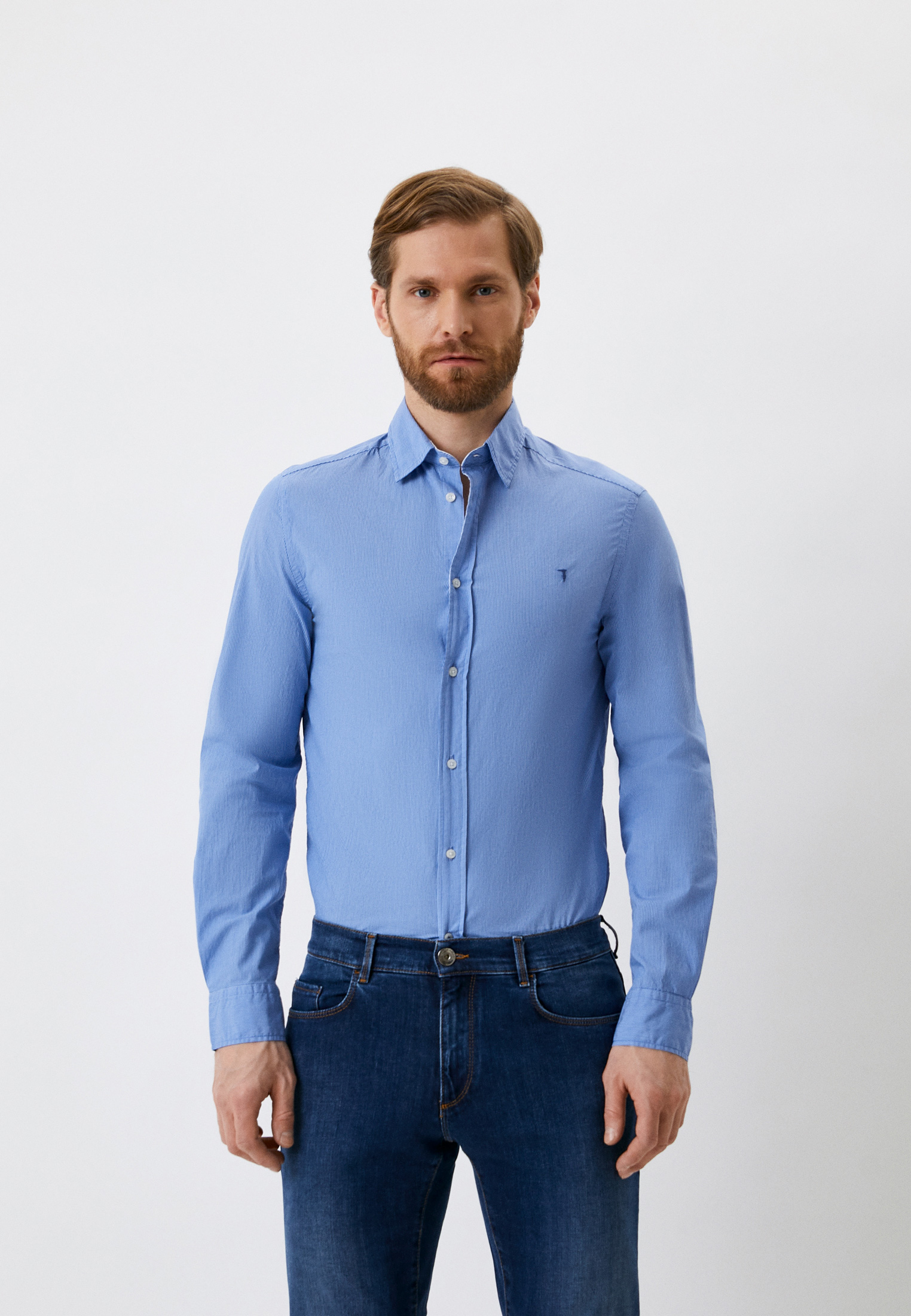Рубашка Trussardi, цвет: голубой, RTLABB102501 — купить в интернет ...