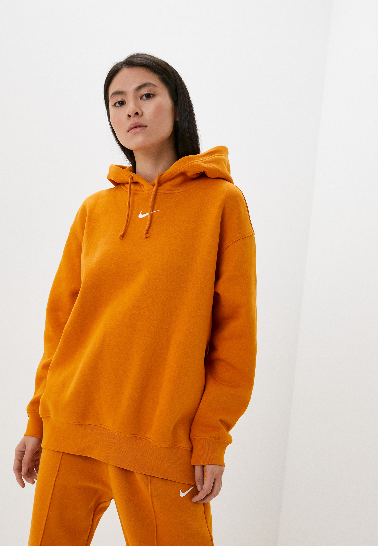 Худи Nike W NSW ESSNTL CLCTN FLC OS HD, цвет: оранжевый, RTLABB150001 ...