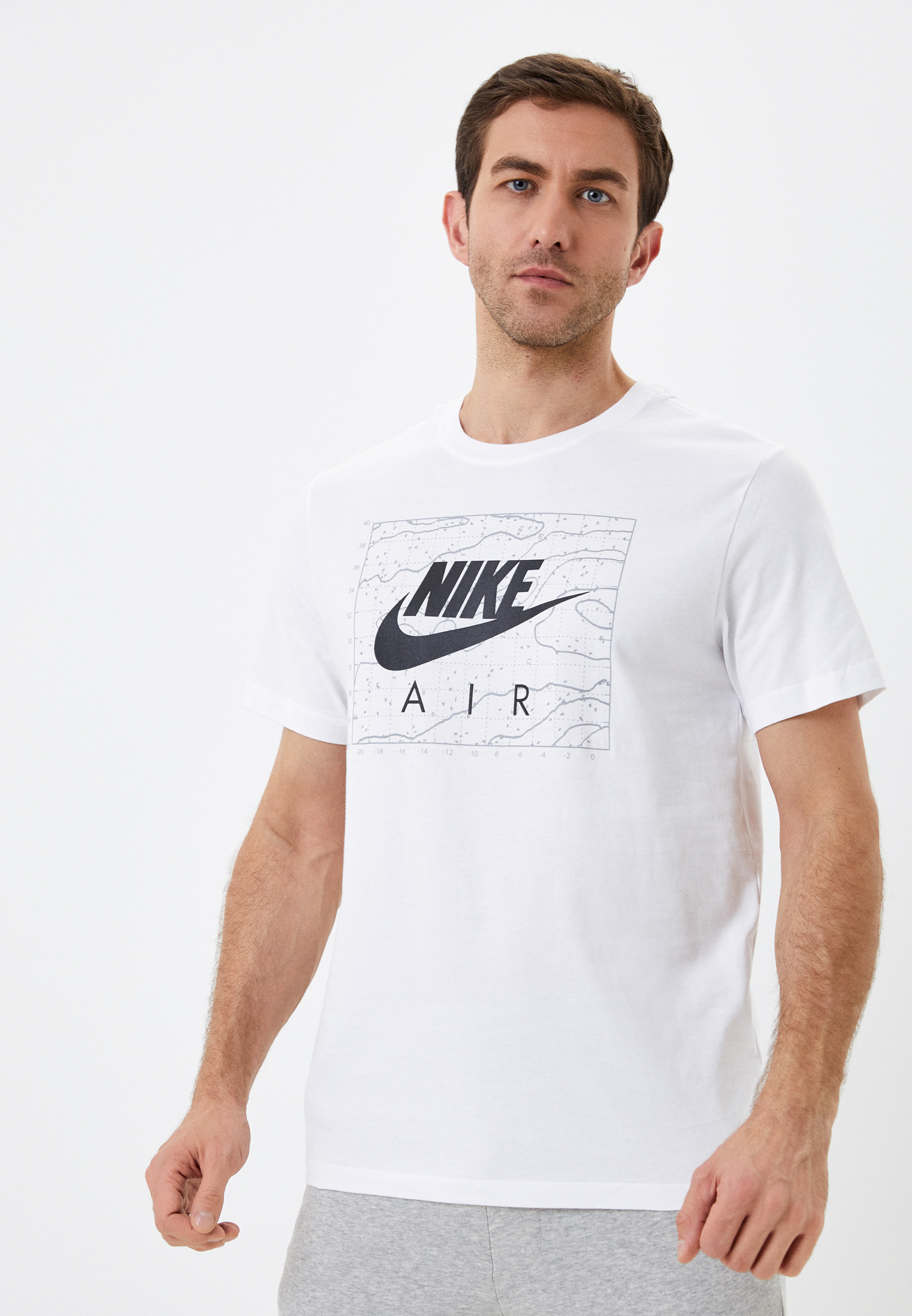 Футболка Nike M NSW NIKE AIR HBR 2 TEE, цвет: белый, RTLABB151501 ...