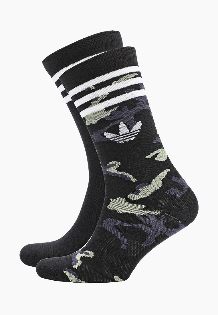 Носки 2 пары adidas Originals CAMO CREW SOCK, цвет: черный ...