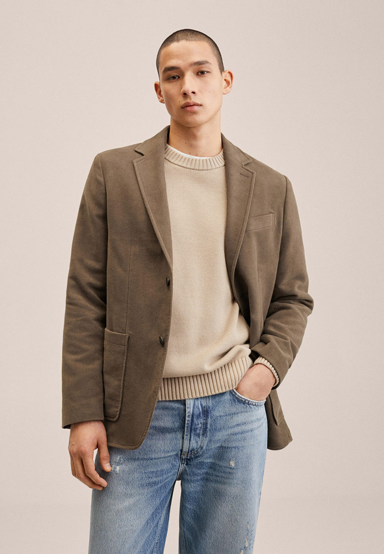 Пиджак Mango Man ANETO, цвет: коричневый, RTLABB499001 — купить в ...