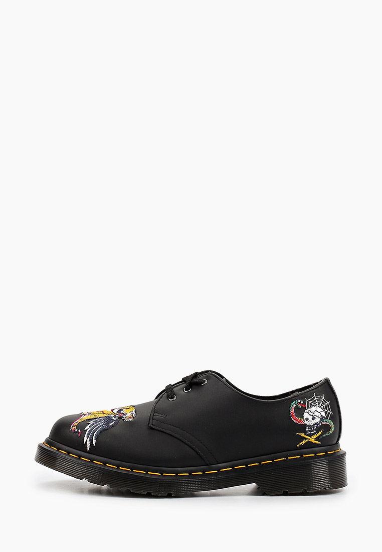 Ботинки Dr. Martens 1461 Souvenir-3 Eye Shoe, цвет: черный, RTLABC023101 — купить в интернет-магазине Lamoda