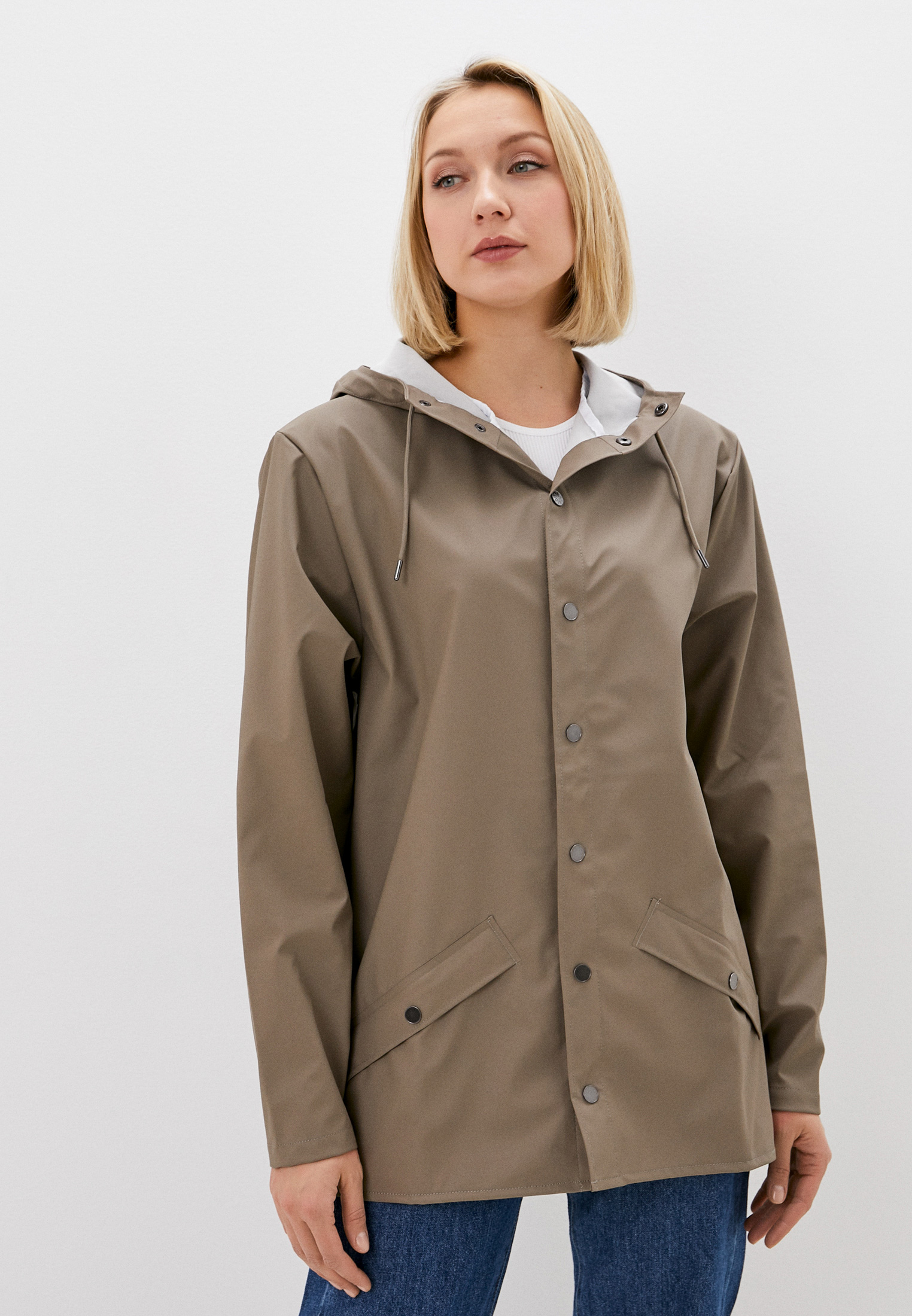 Плащ Rains, цвет: хаки, RTLABC030601 — купить в интернет-магазине Lamoda