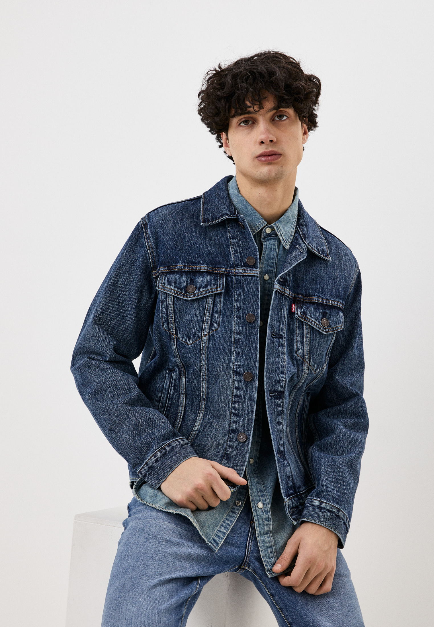 Куртка джинсовая Levi's®, цвет: синий, RTLABC130901 — купить в интернет ...