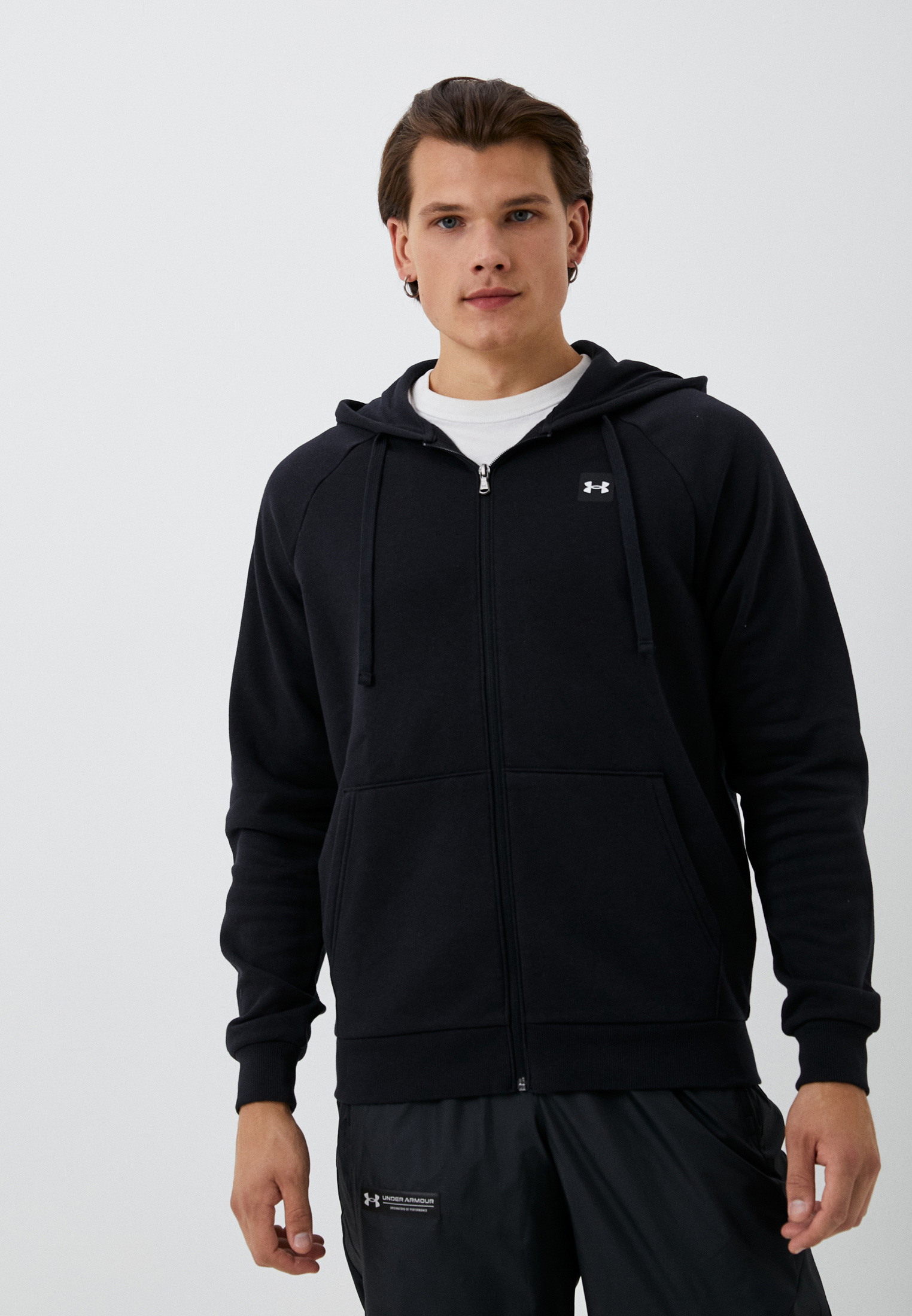 Толстовка Under Armour UA Rival Fleece FZ Hoodie, цвет: черный ...