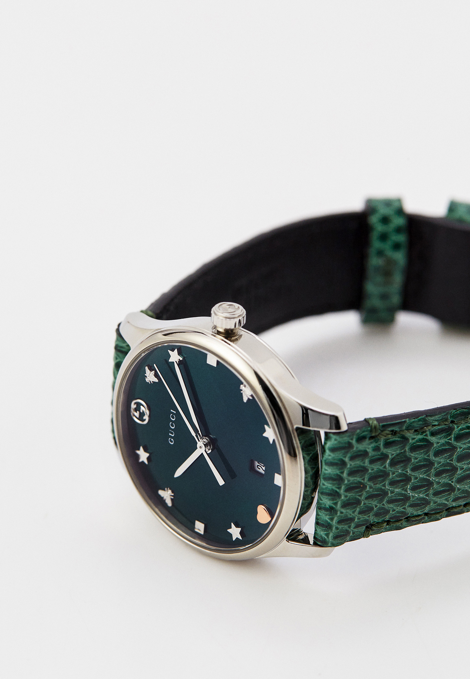 Часы Gucci G-Timeless YA126585, цвет: зеленый, RTLABC229301