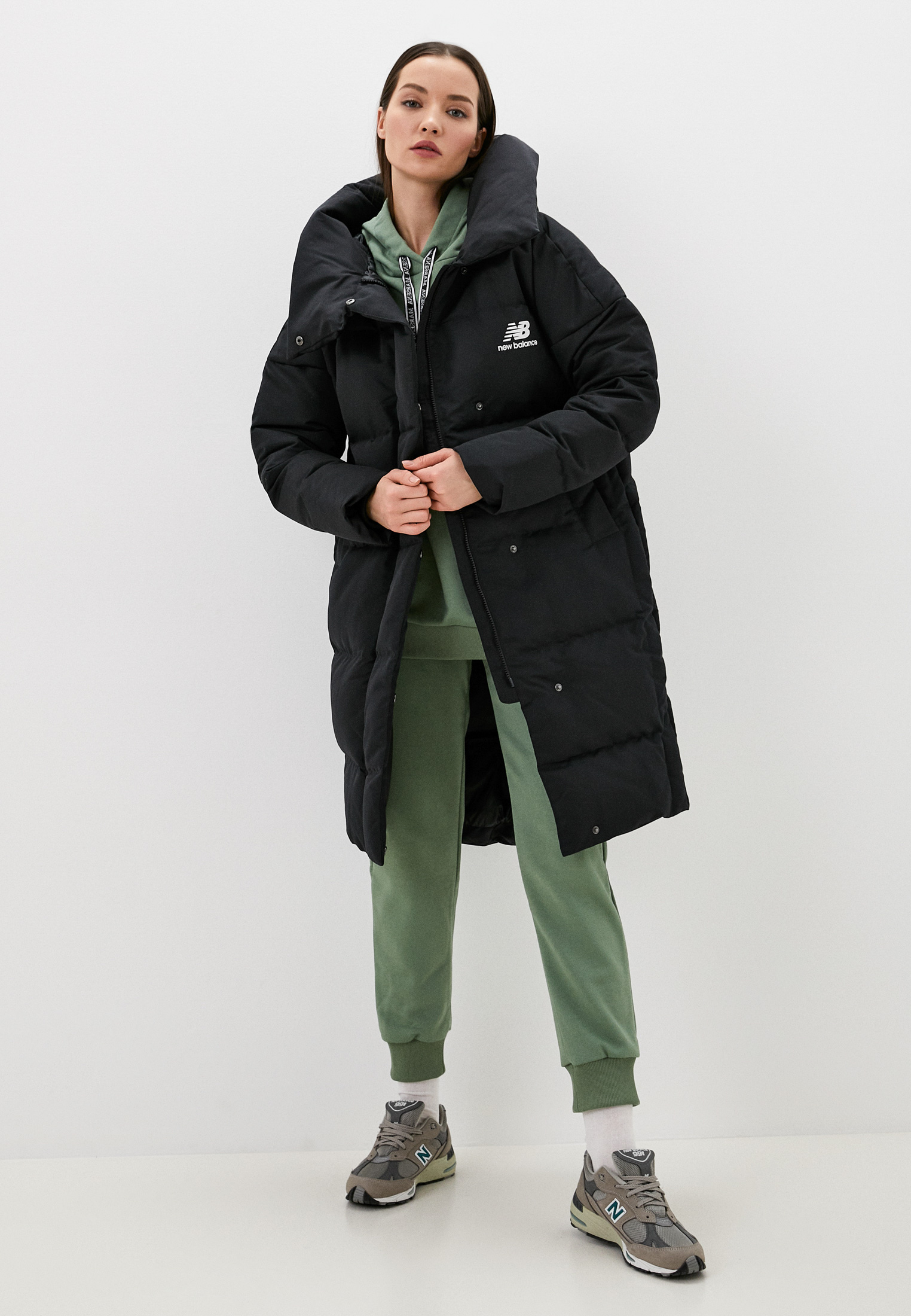 New Balance NB Athletics Winterized Long Down Jacket RTLABC261401 Lamoda